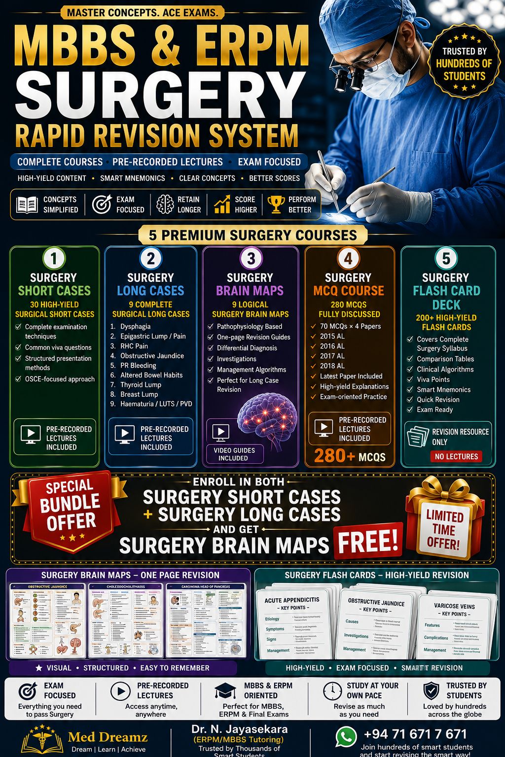 Med Dreamz Facebook ad: MBBS & ERPM SURGERY RAPID REVISION SYSTEM