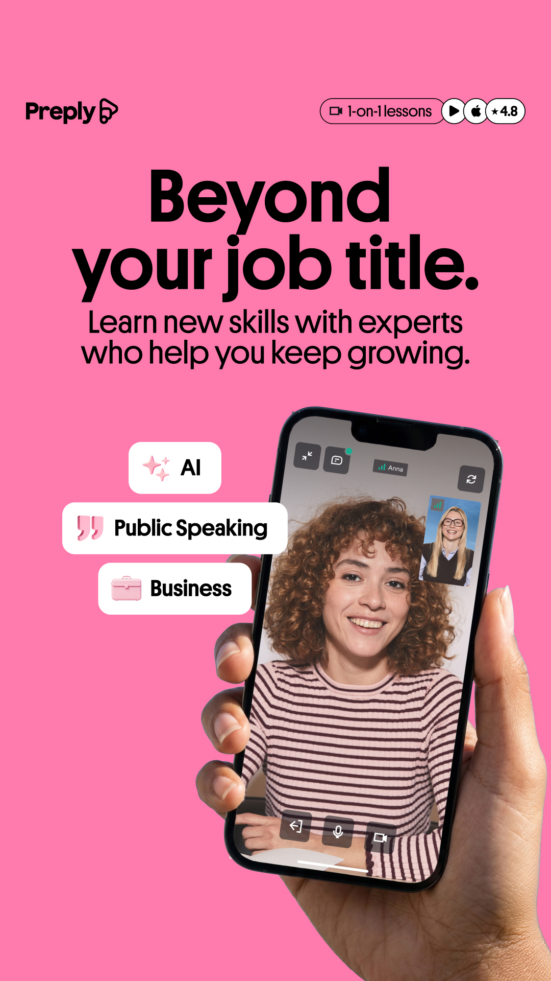 Preply Facebook ad