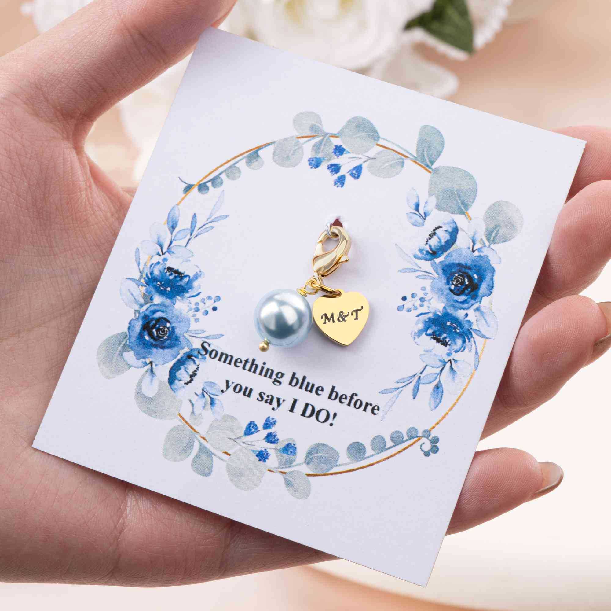 Insgifts Facebook ad: Personalized Initial Something Blue Themed Bouquet Clip…