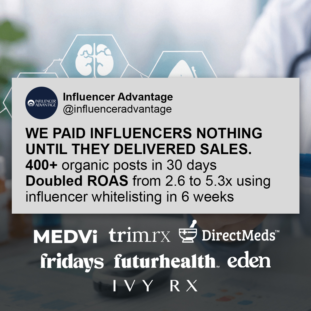 Influencer Advantage Facebook ad