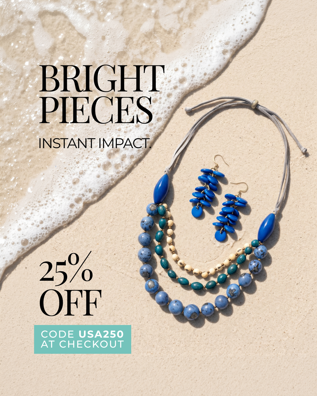 Tagua Jewelry by Soraya Cedeno Facebook ad