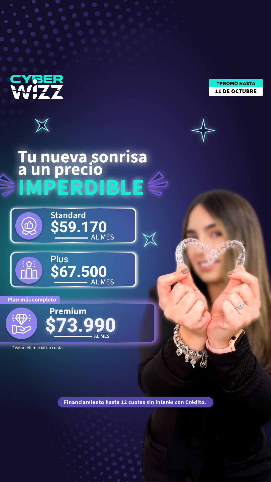 Wizz Chile Facebook ad: Alineadores en cuotas | 6 cuotas *Sin tarjeta de crédito*