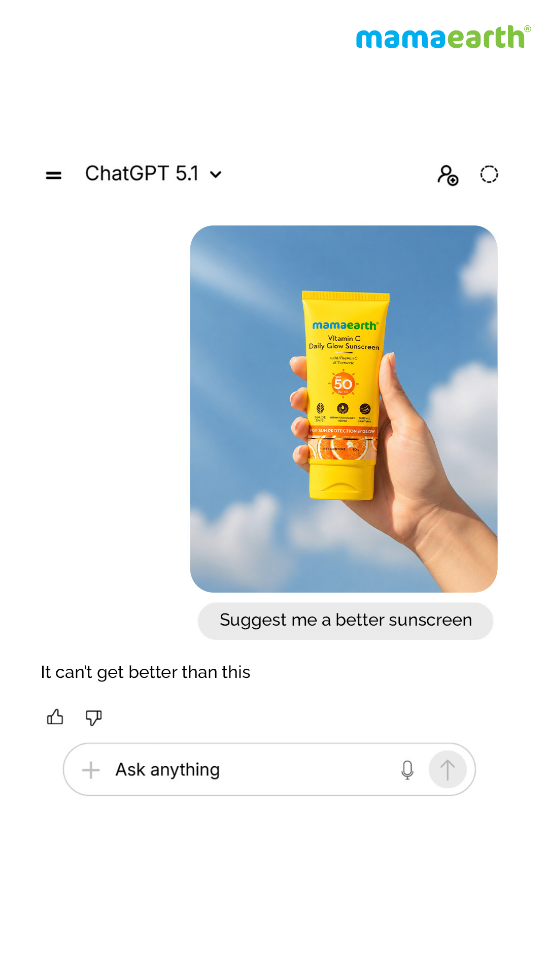 Mamaearth Facebook ad