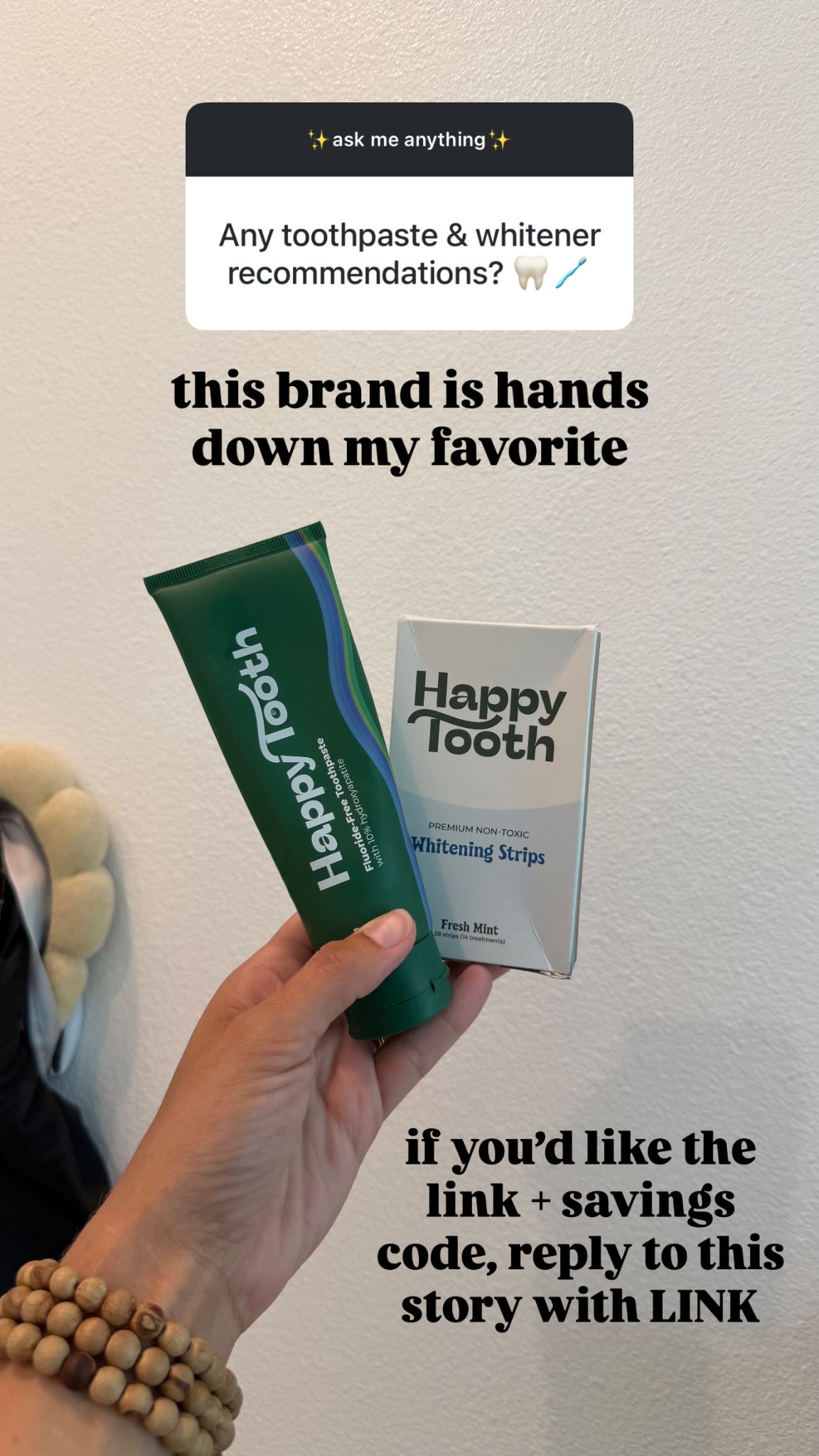 Happy Tooth Products Facebook ad: Natural Toothpaste with Hydroxyapatite