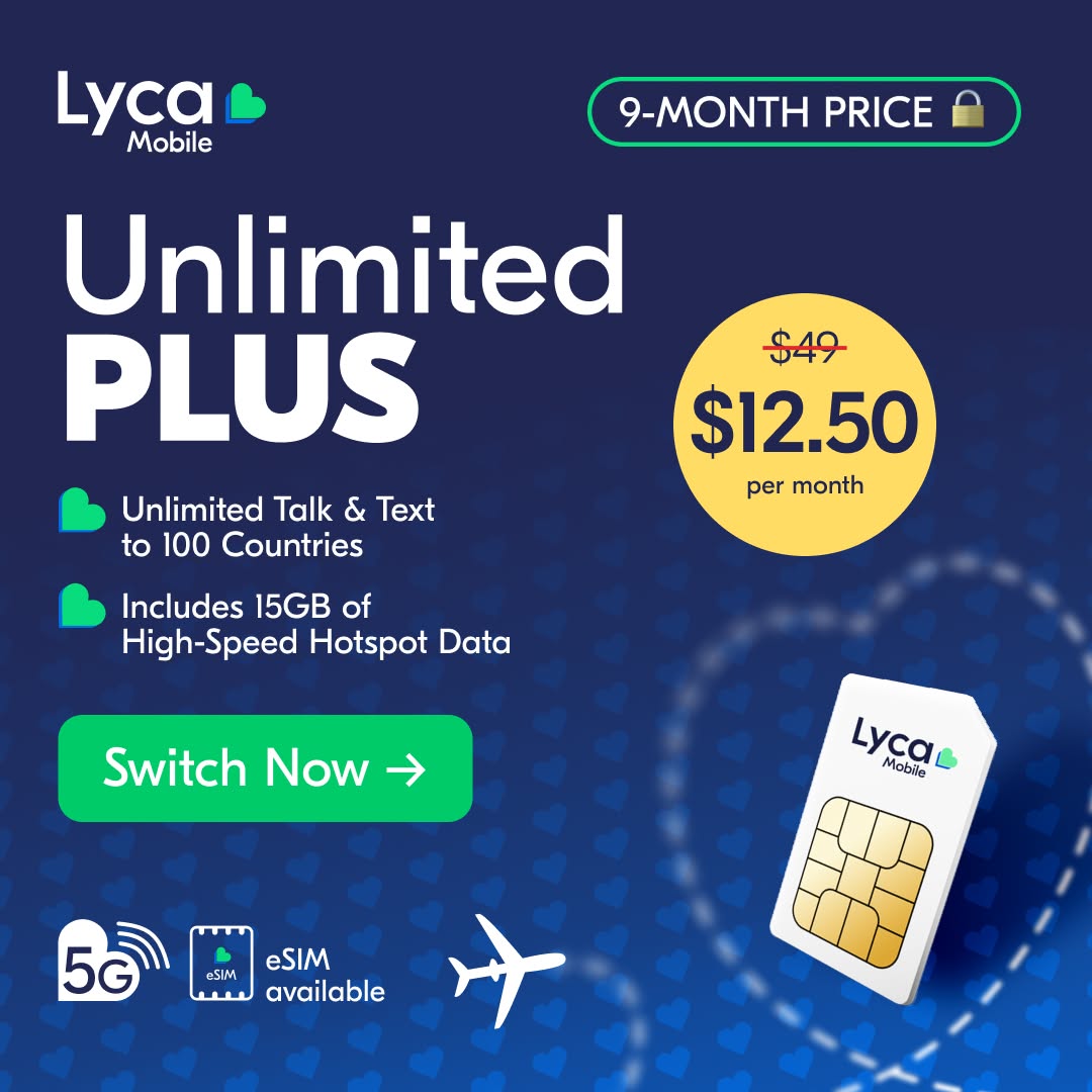 Lycamobile USA Facebook ad
