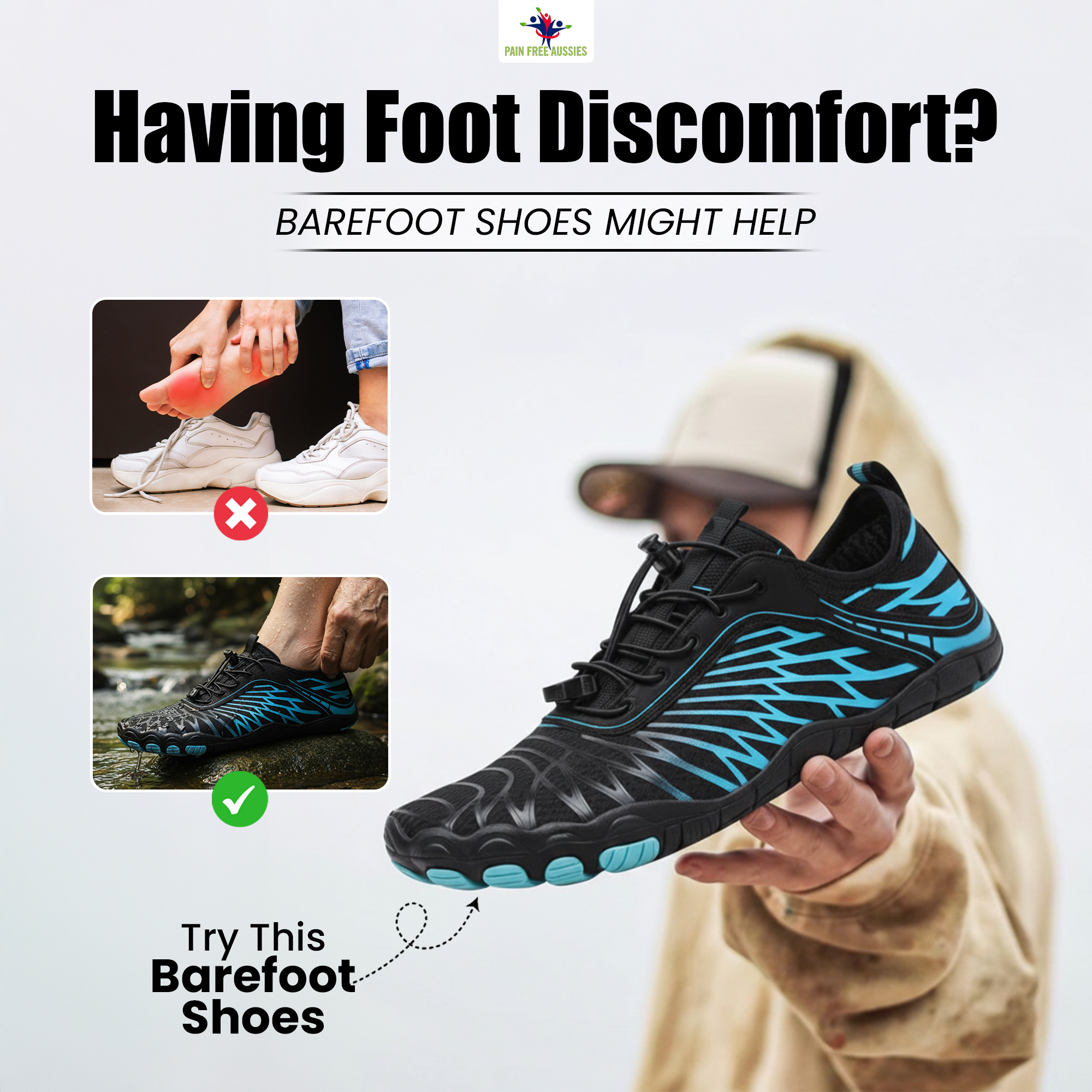Pain Free Aussies Facebook ad