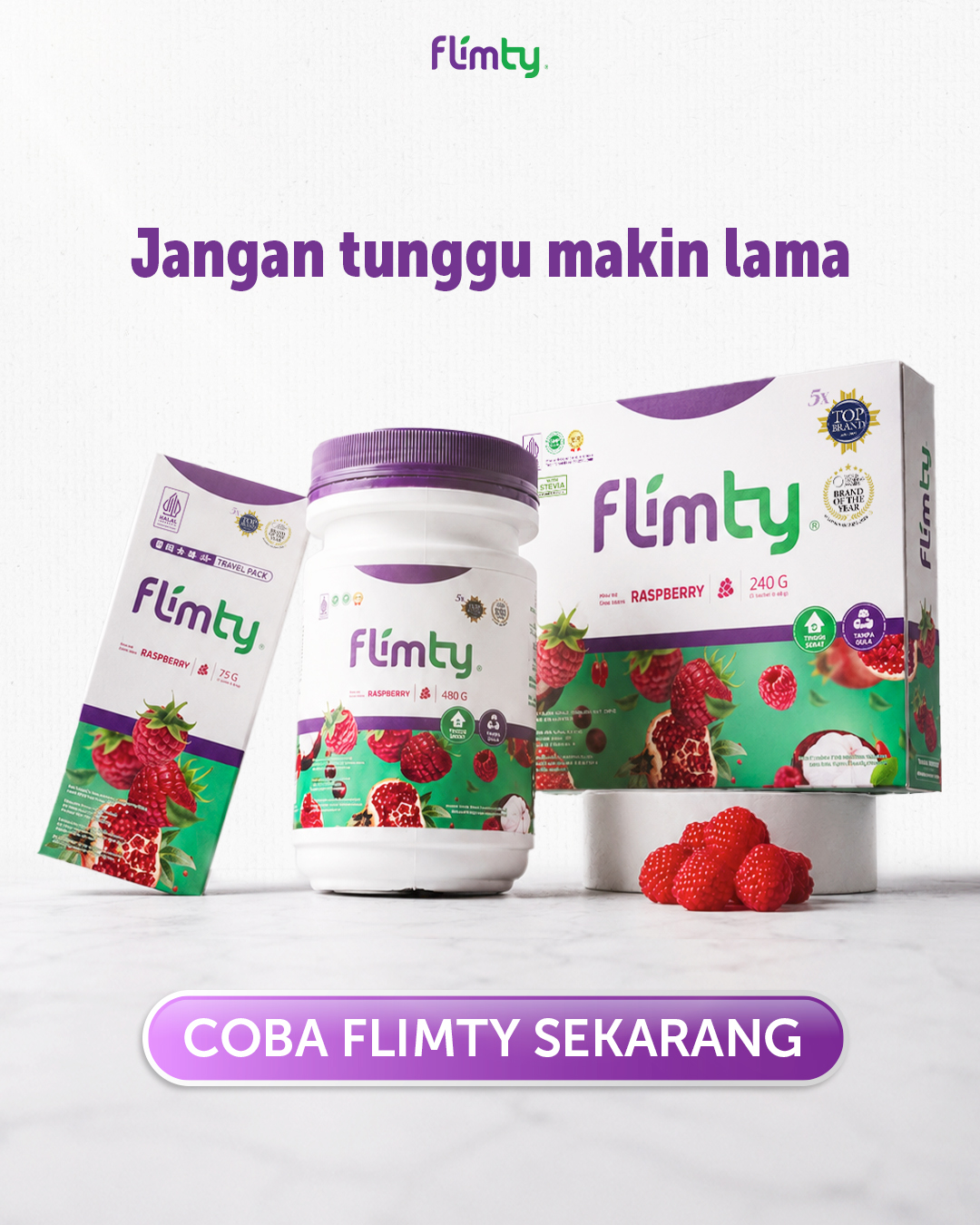 Flimty #Edutainment Facebook ad: JANGAN TUNGGU MULAI HIDUP LEBIH SEHAT!
