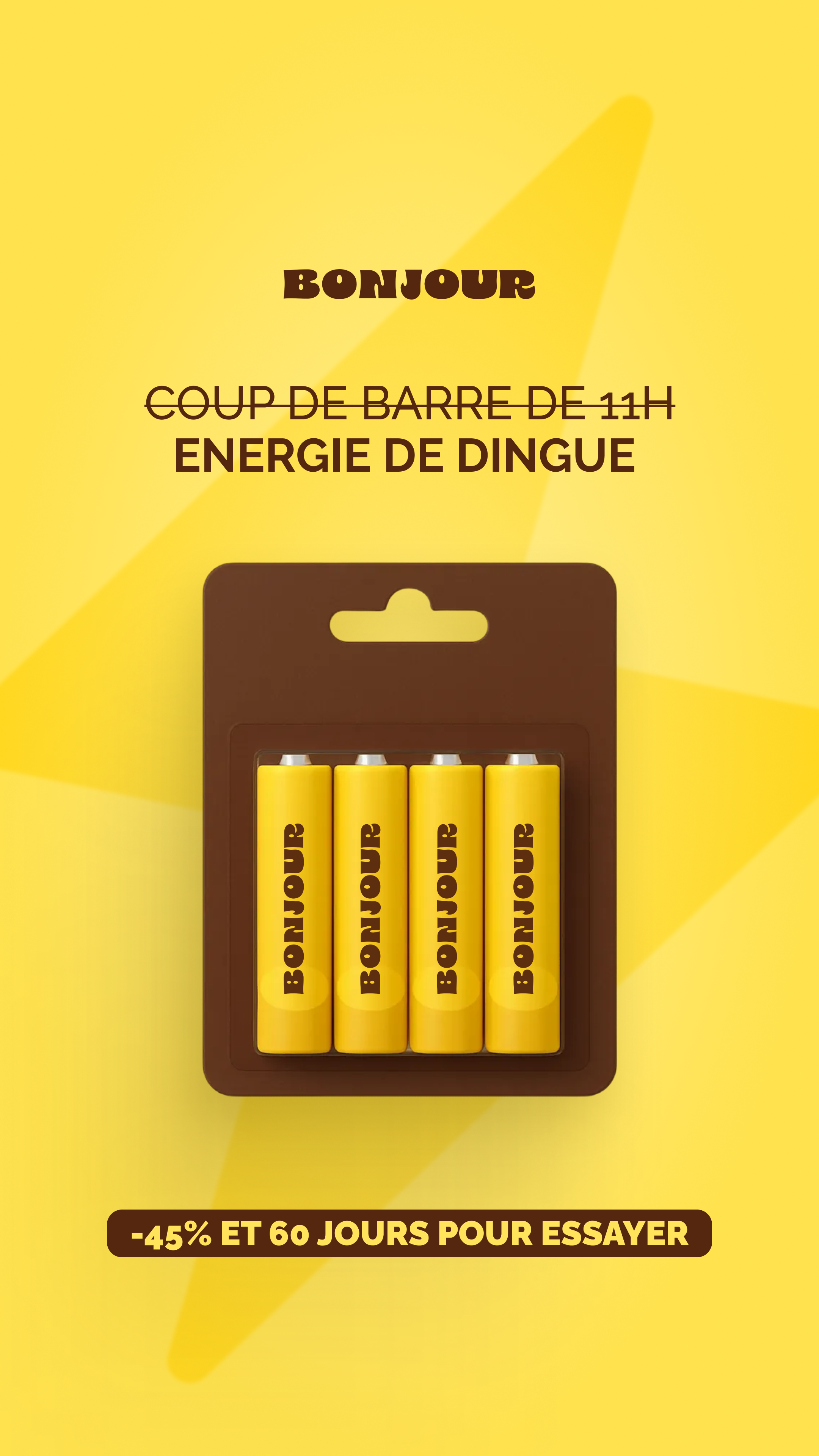 Bonjour Facebook ad