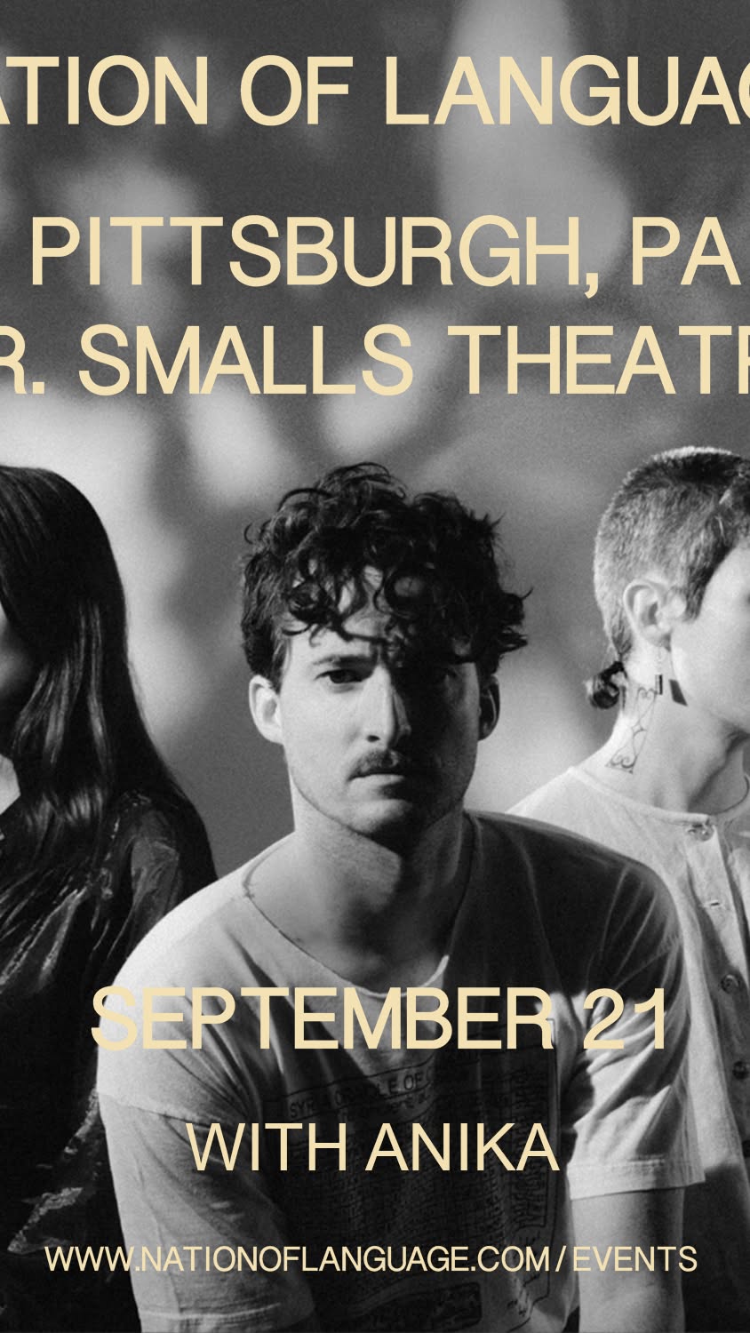 Nation of Language Facebook ad: 09/21 | Nation of Language | Mr. Smalls Theatre
