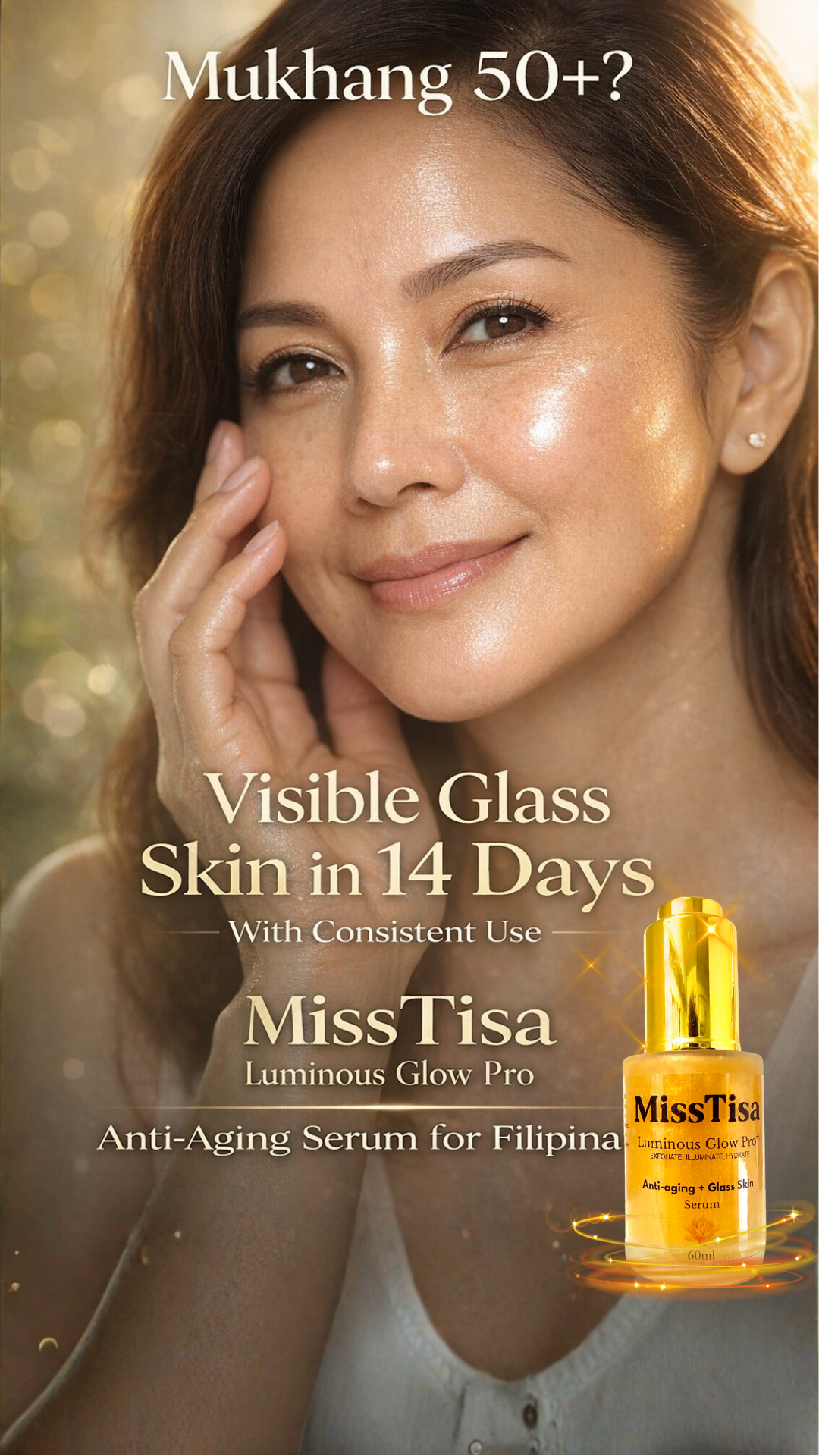 MissTisa Facebook ad: Glass Skin at 50+