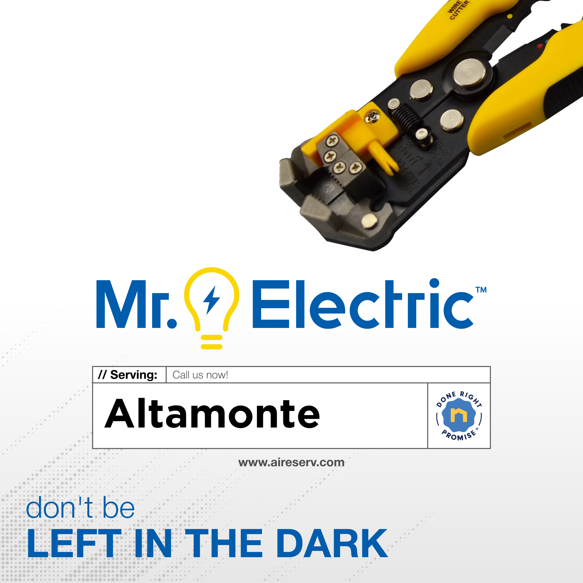 Mr Electric of Winter Park Facebook ad: Mr. Electric Does It Right
