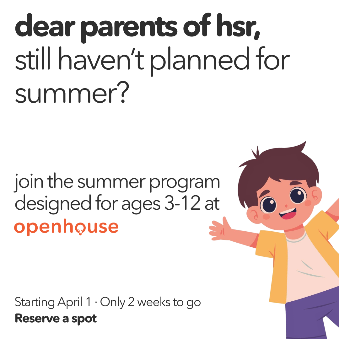 Openhouse Facebook ad: Summer Camp for Kids in HSR Layout