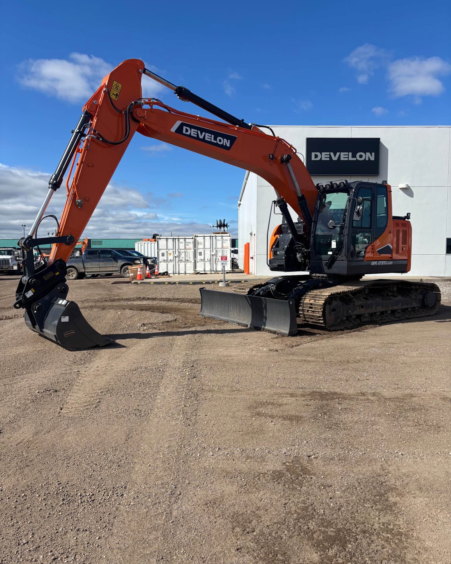 Justice Chapelle Facebook ad: Develon DX235LCR Excavator