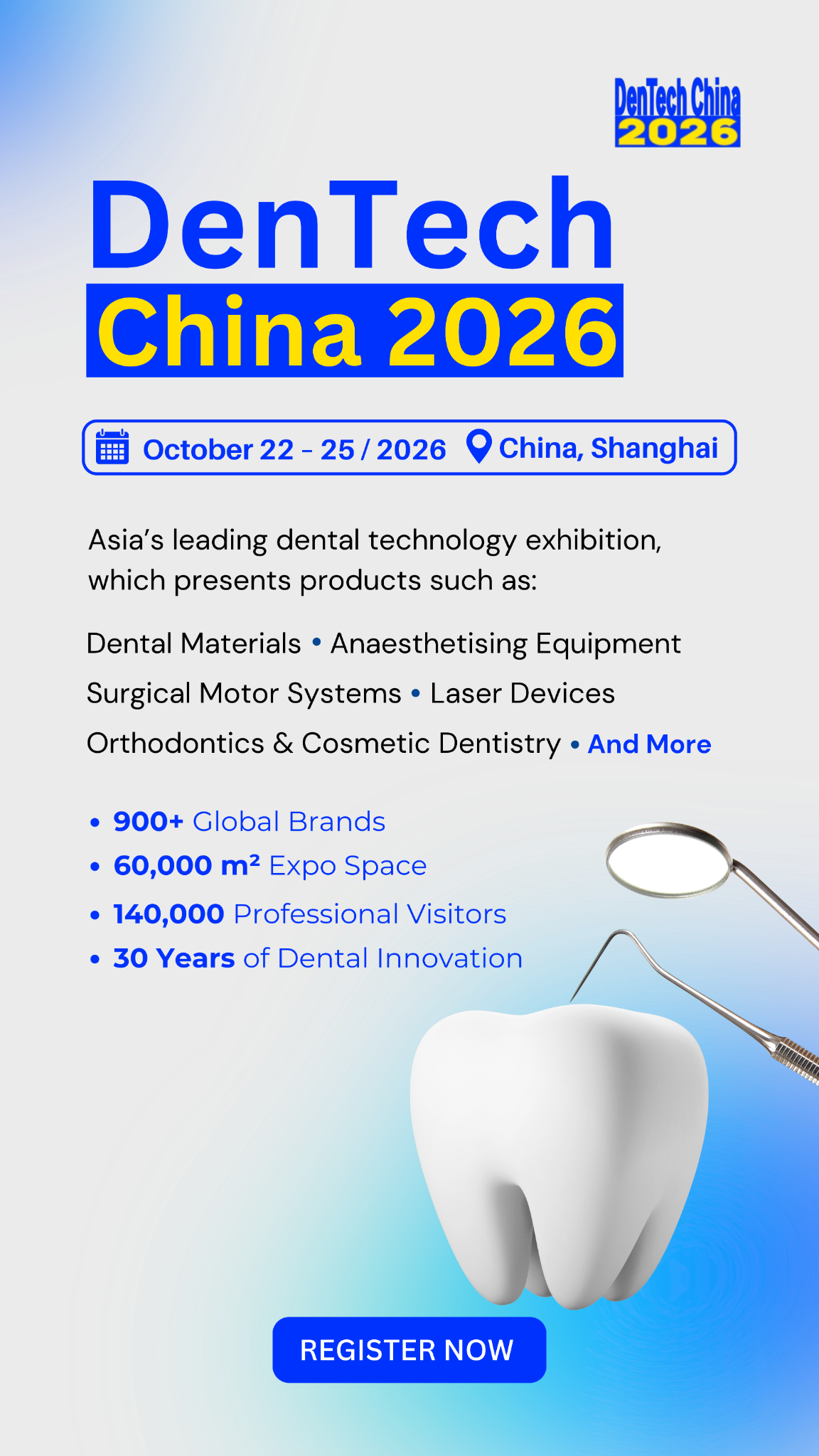 ExpoPromoter Facebook ad: DenTech China 2026