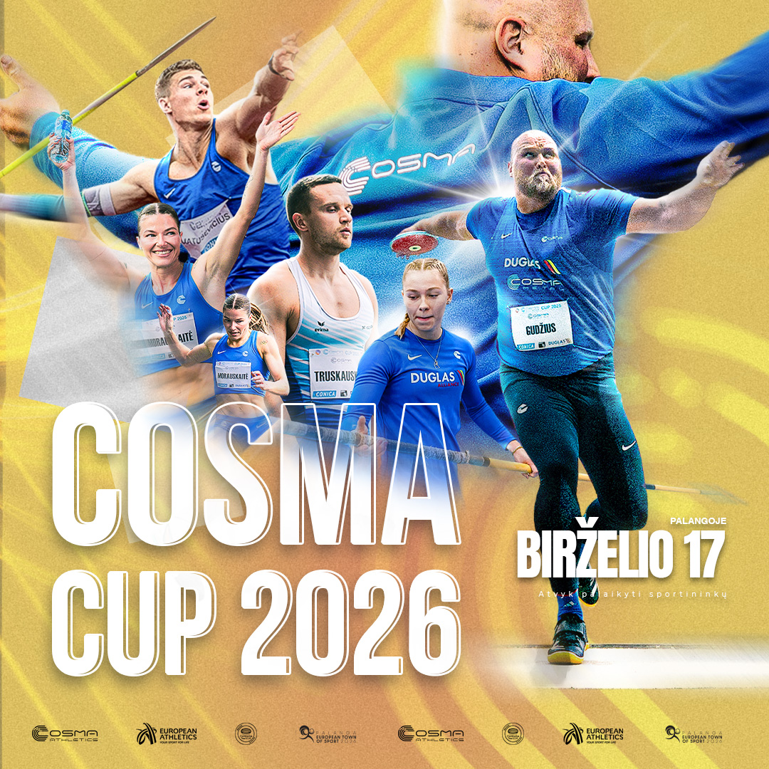 Sporto klubas Cosma Facebook ad: COSMA CUP 2026 | World Athletics Continental Tour - Bronze