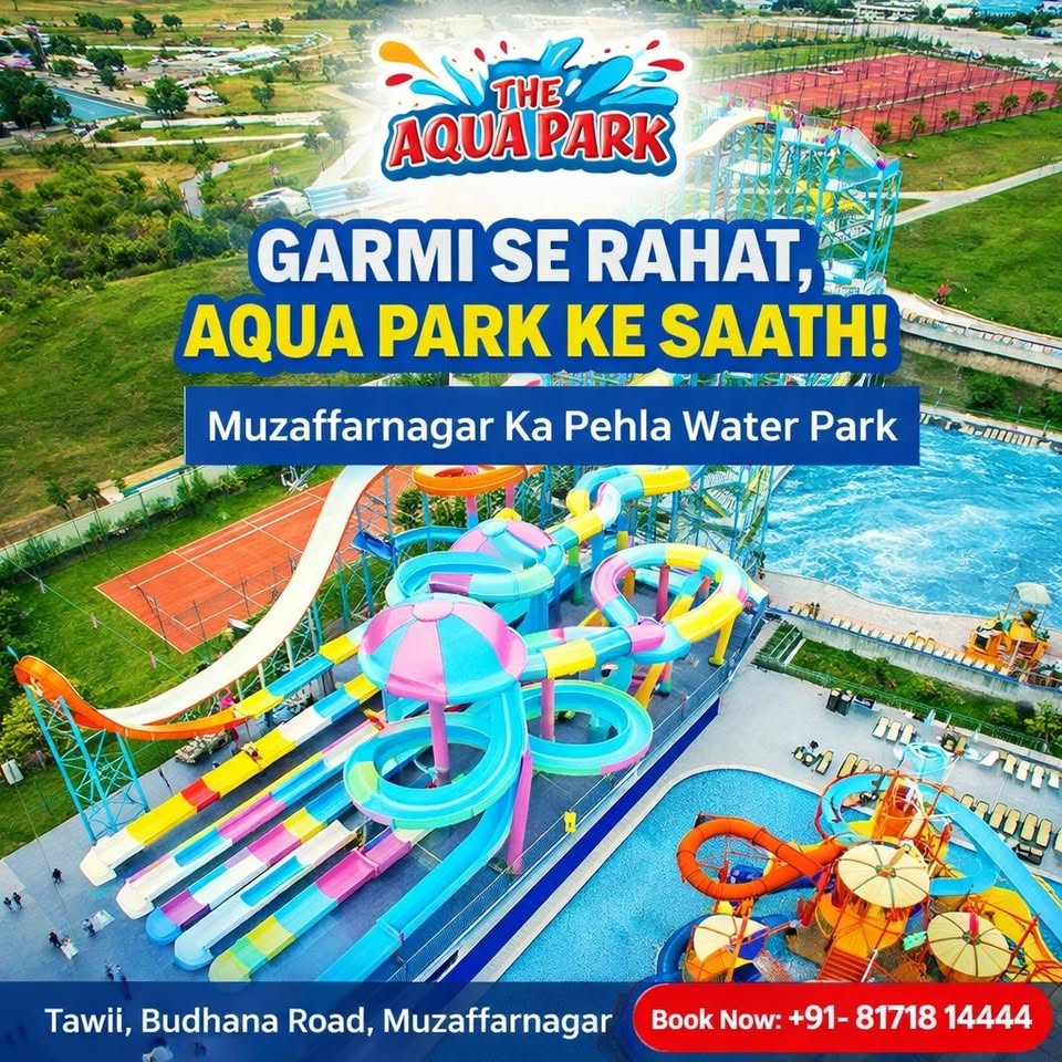 The AquaPark Facebook ad: Family Fun Awaits! Make Memories at The Aquapark!