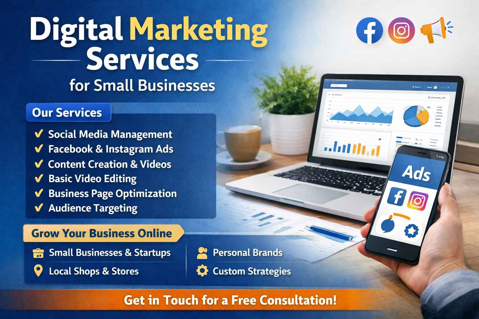 Aditya Chatterjee Facebook ad: Digital Marketing for Small Business