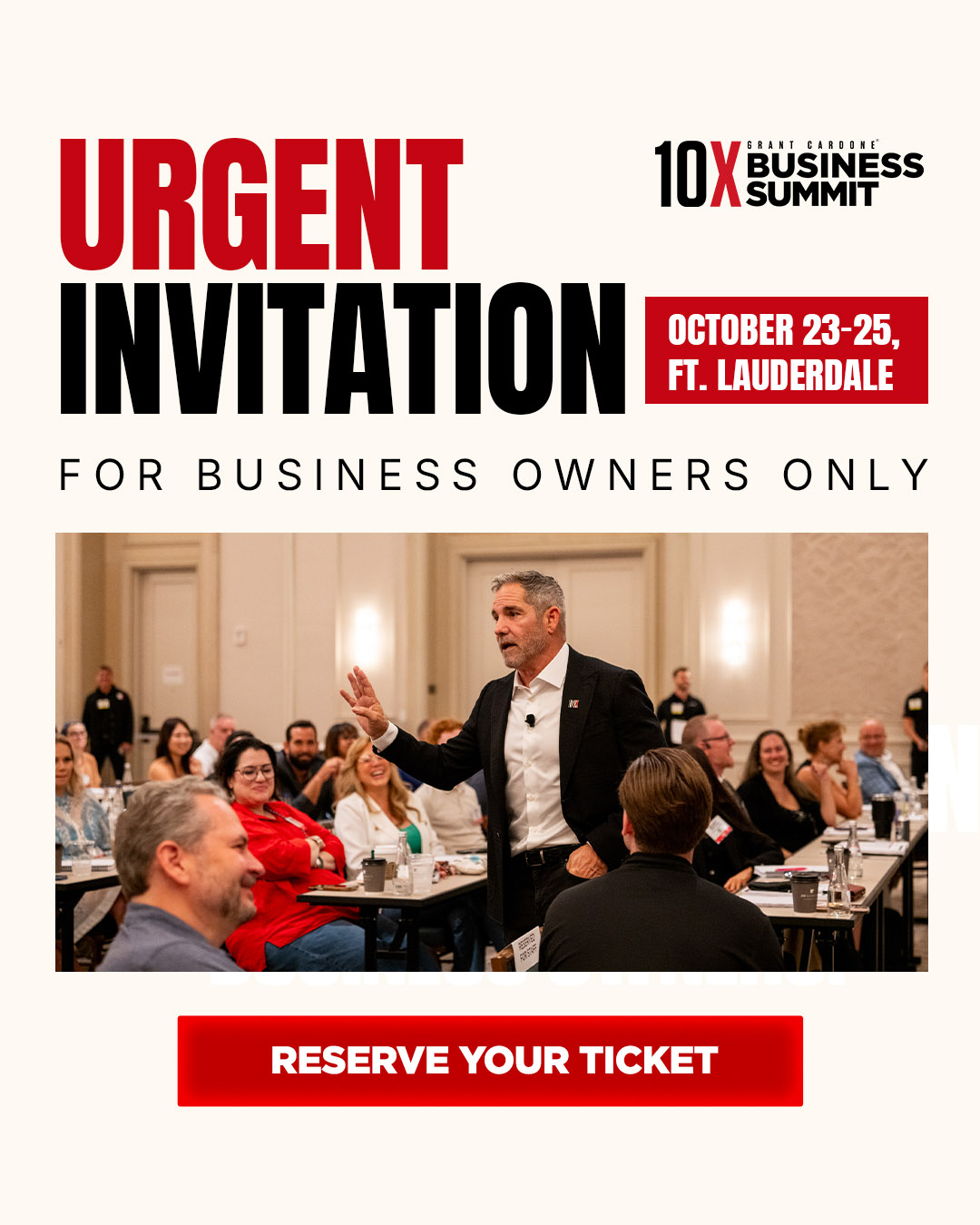 Grant Cardone Facebook ad: Close Deals Without Babysitting Them