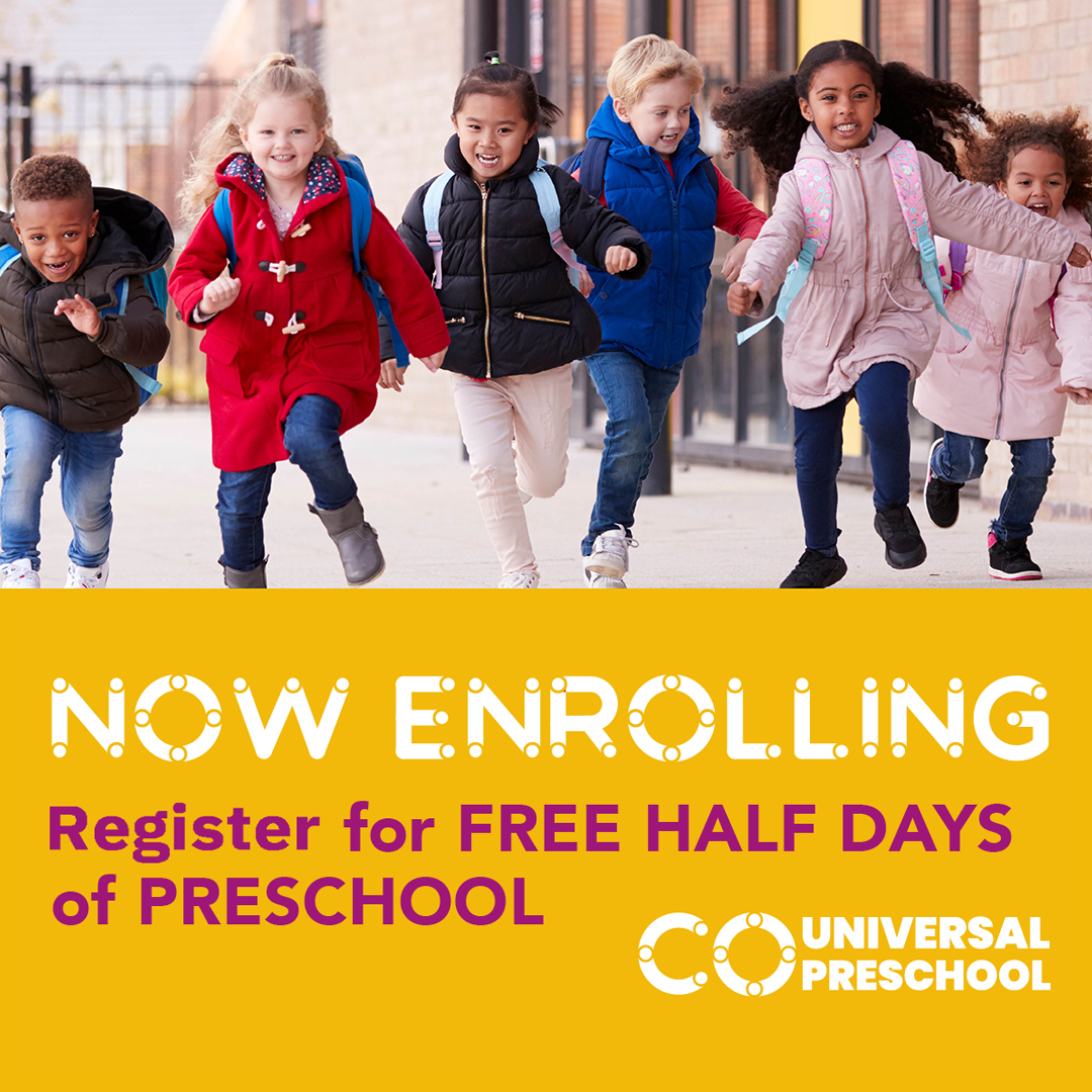The Sunshine House Facebook ad: FREE Preschool for Colorado Families