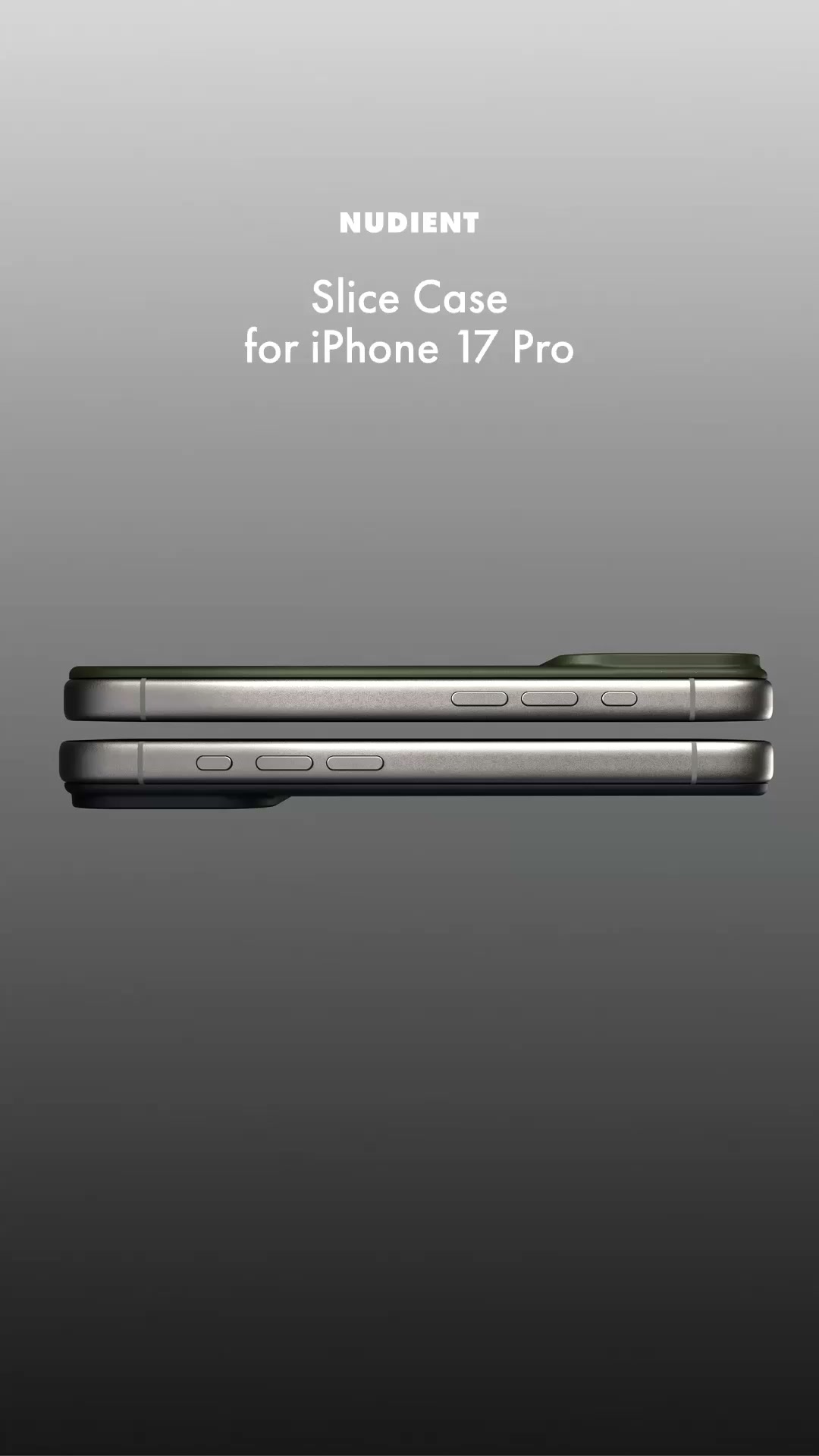 Nudient Facebook ad: Our most minimalist case yet