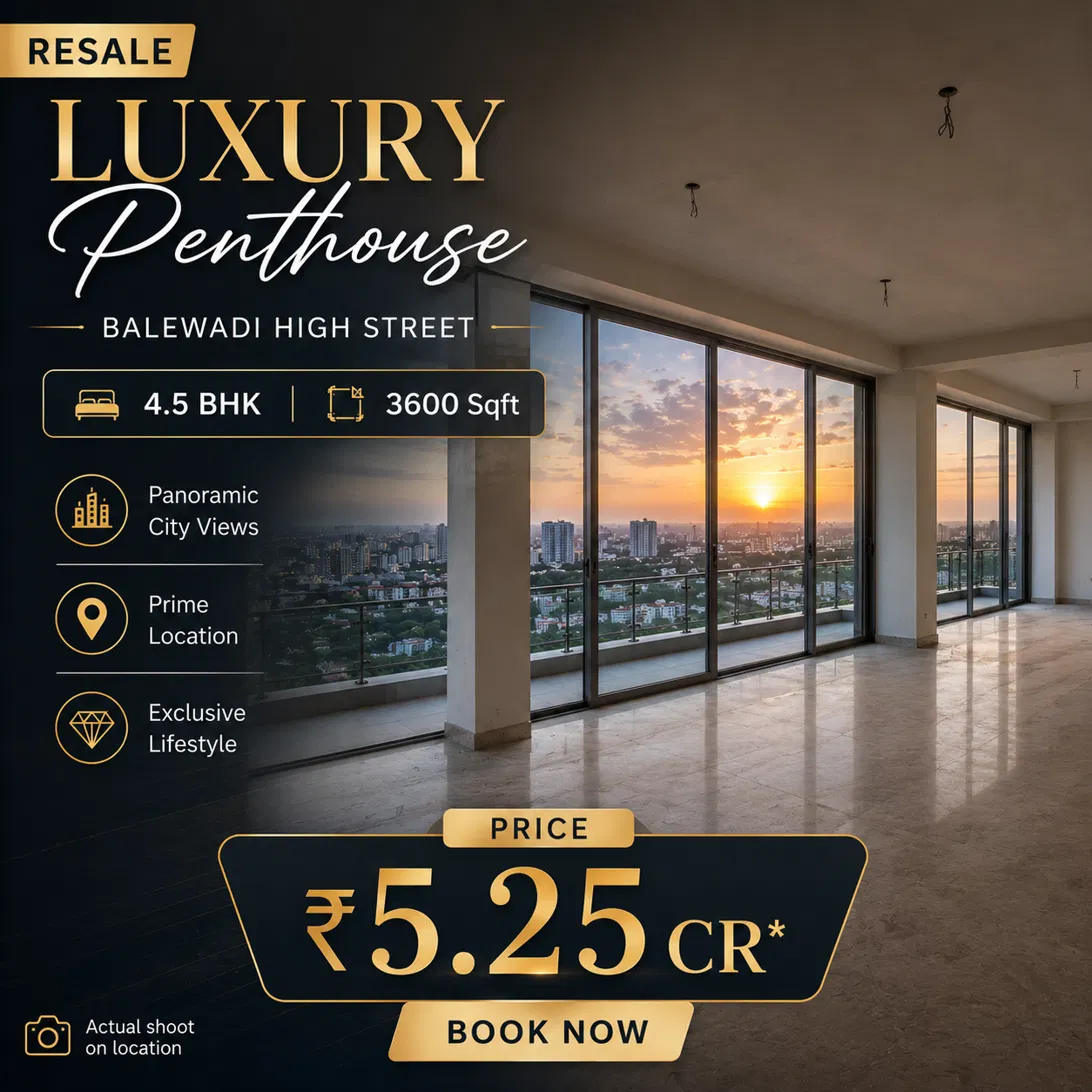 Kaashni Proptech Pvt. Ltd- Sqft2acres Facebook ad: Luxury Penthouse Resale, Balewadi High Street