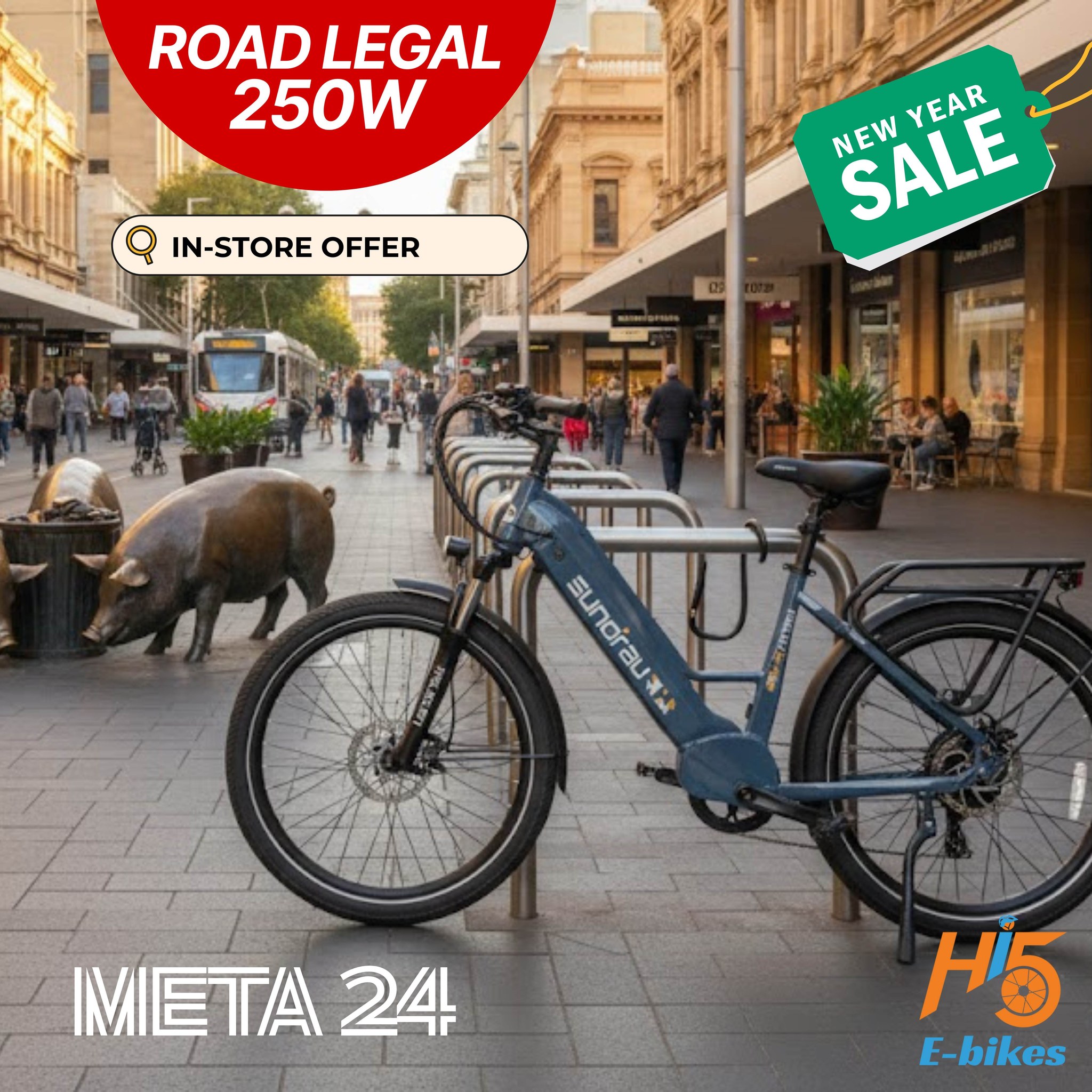 HI5 E-Bikes Facebook ad: Chat with us