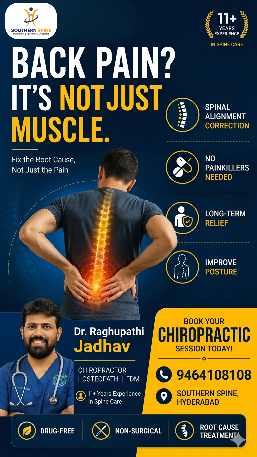 Dr Jadhav chiropractor Facebook ad
