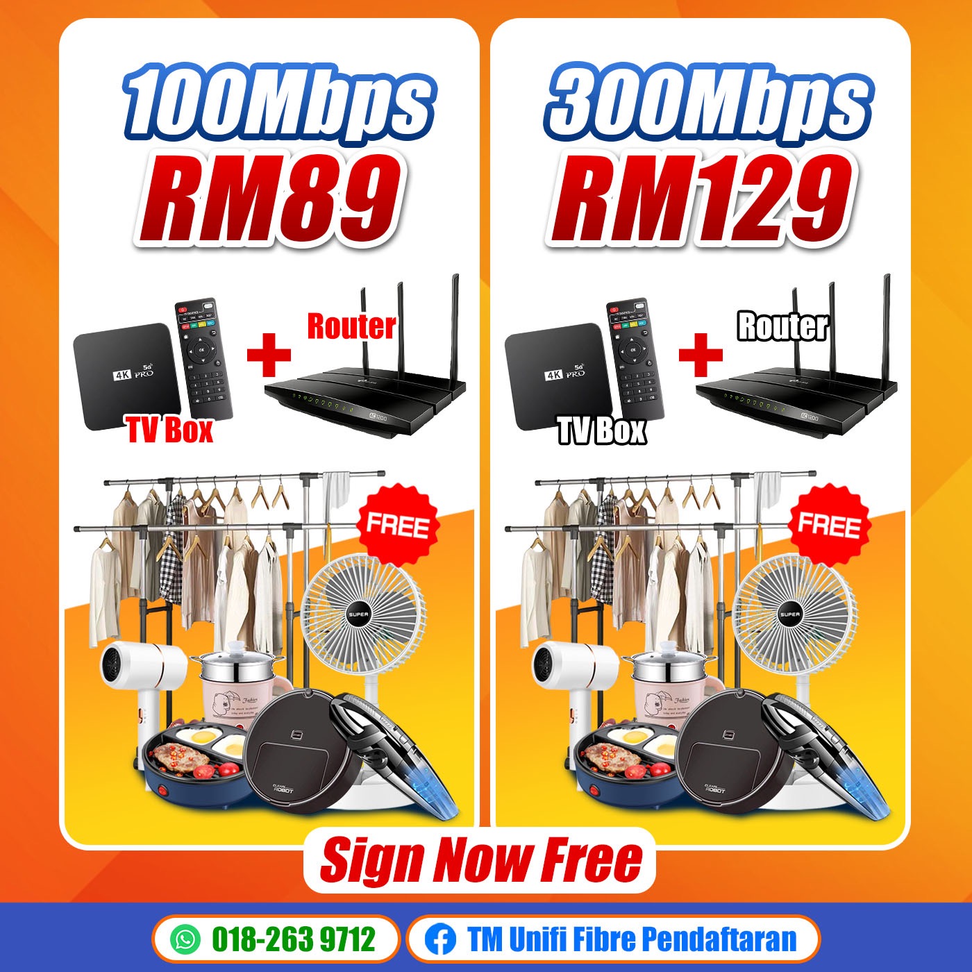 TM Unifi Fibre Pendaftaran Facebook ad
