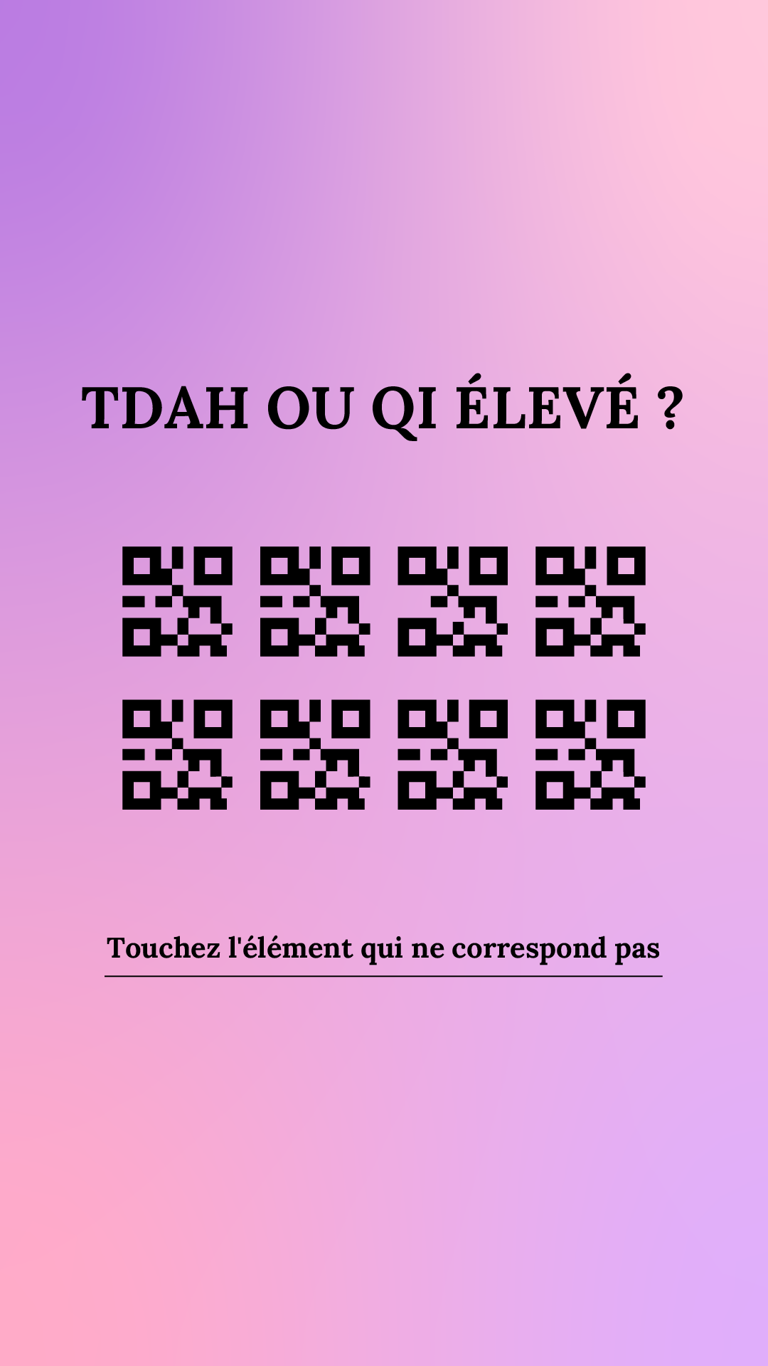 International IQ test Facebook ad