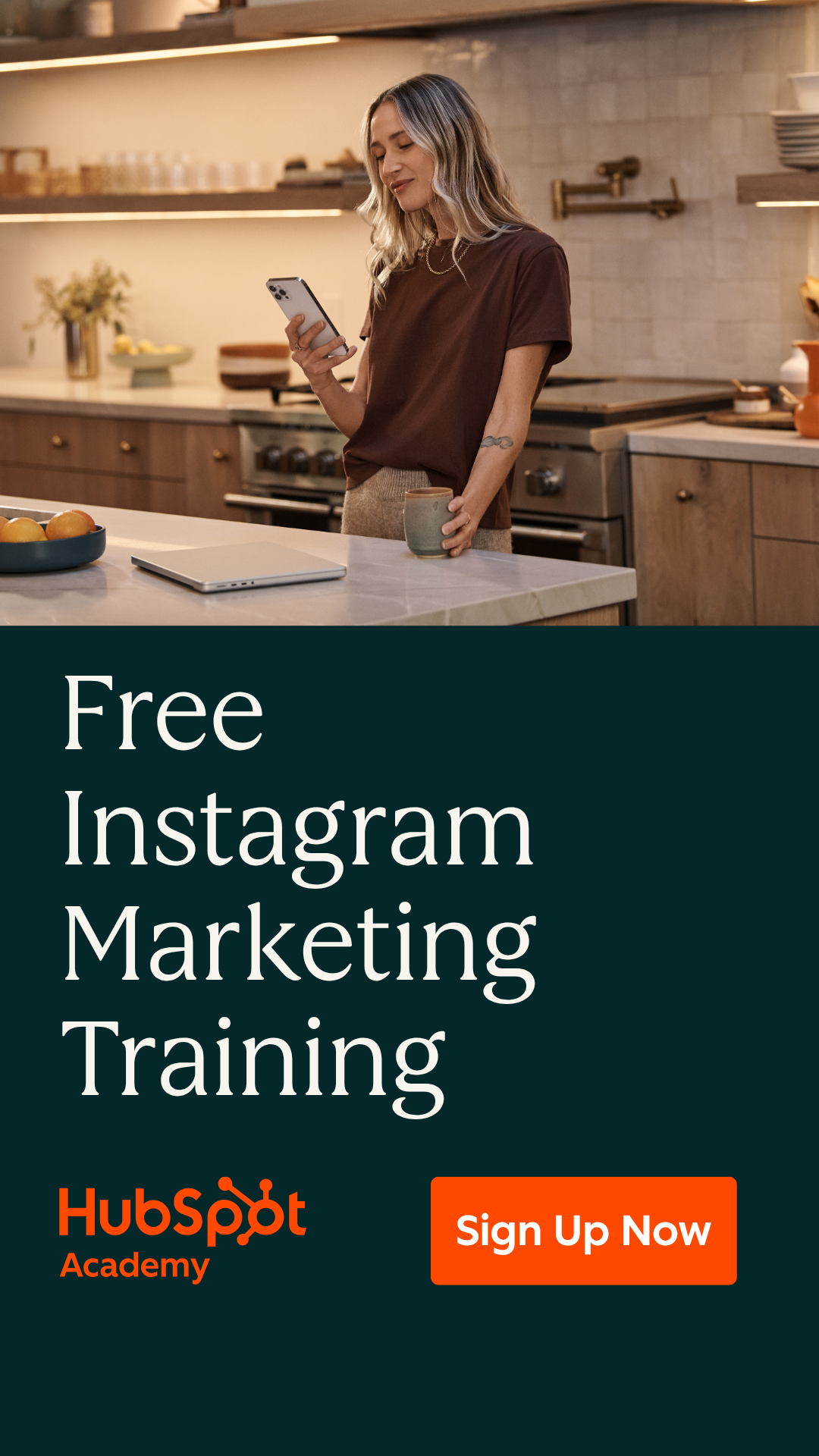 HubSpot Academy Facebook ad