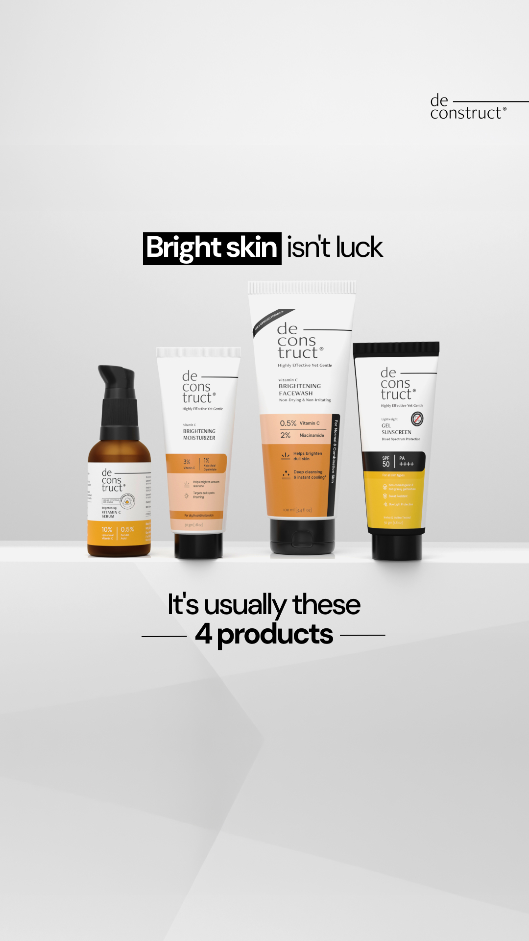 Deconstruct Skincare Facebook ad