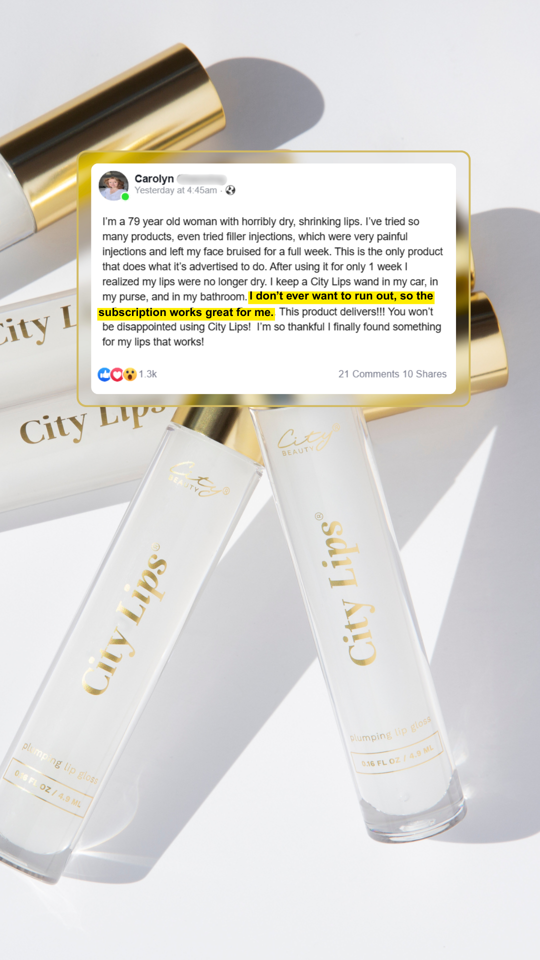 City Beauty Facebook ad