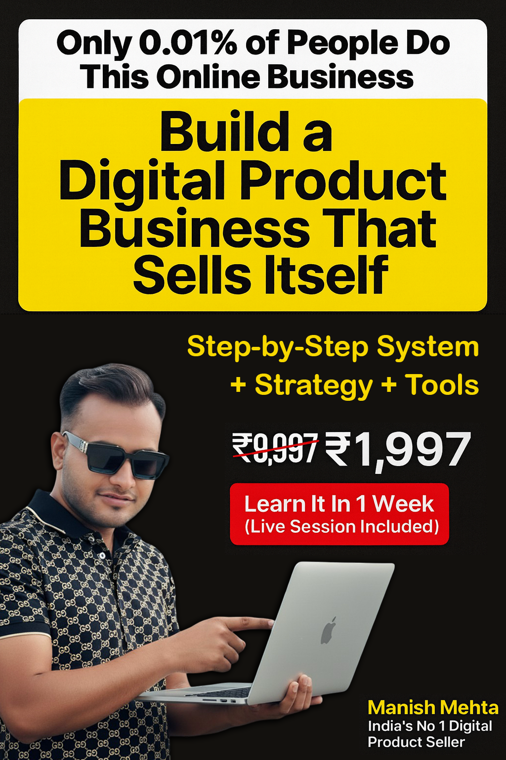 Manish Mehta Facebook ad