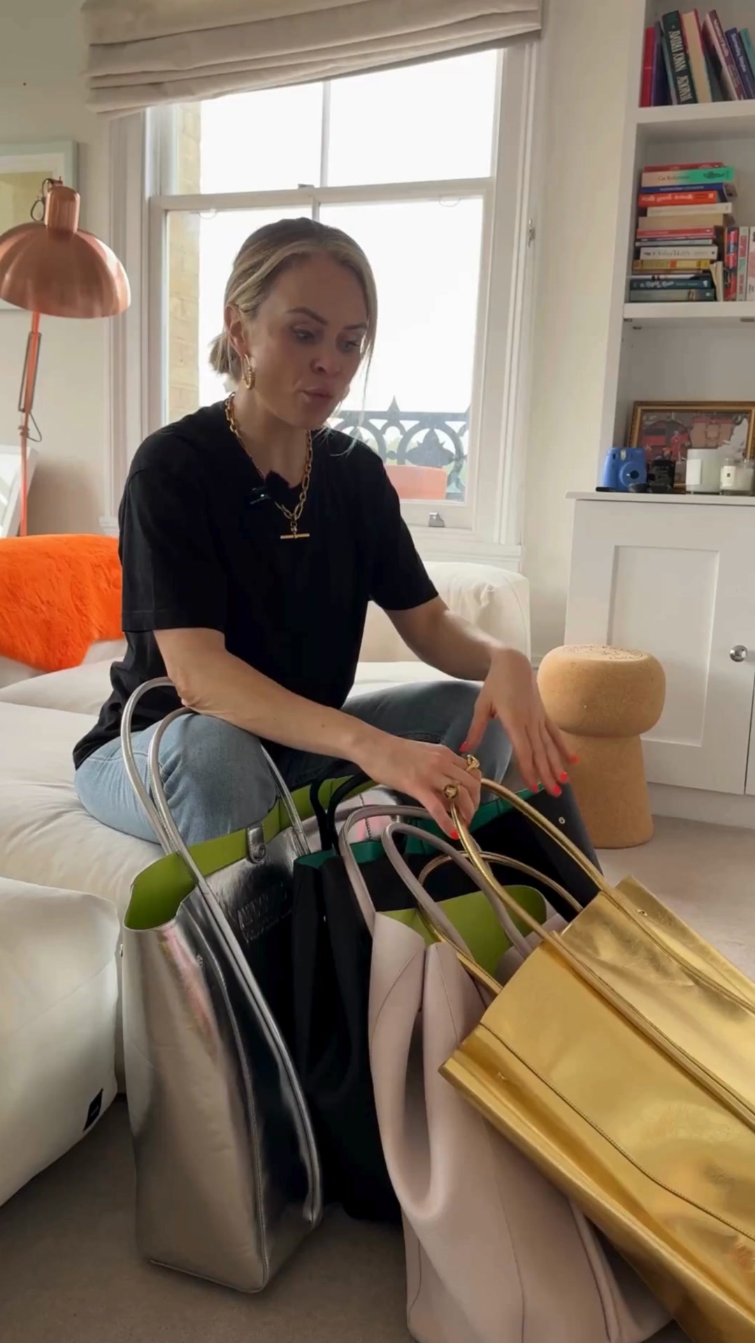 Anxious Preoccupied Facebook ad: Oversized Vegan Leather Bag