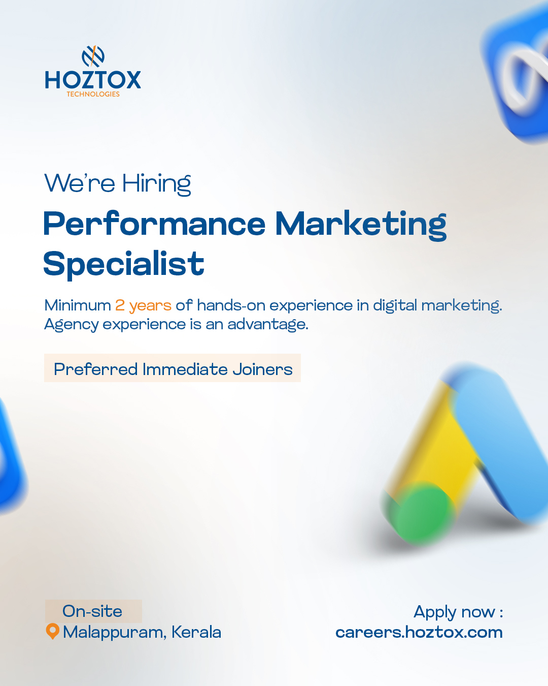 Hoztox Technologies Facebook ad: hoztoxcareers