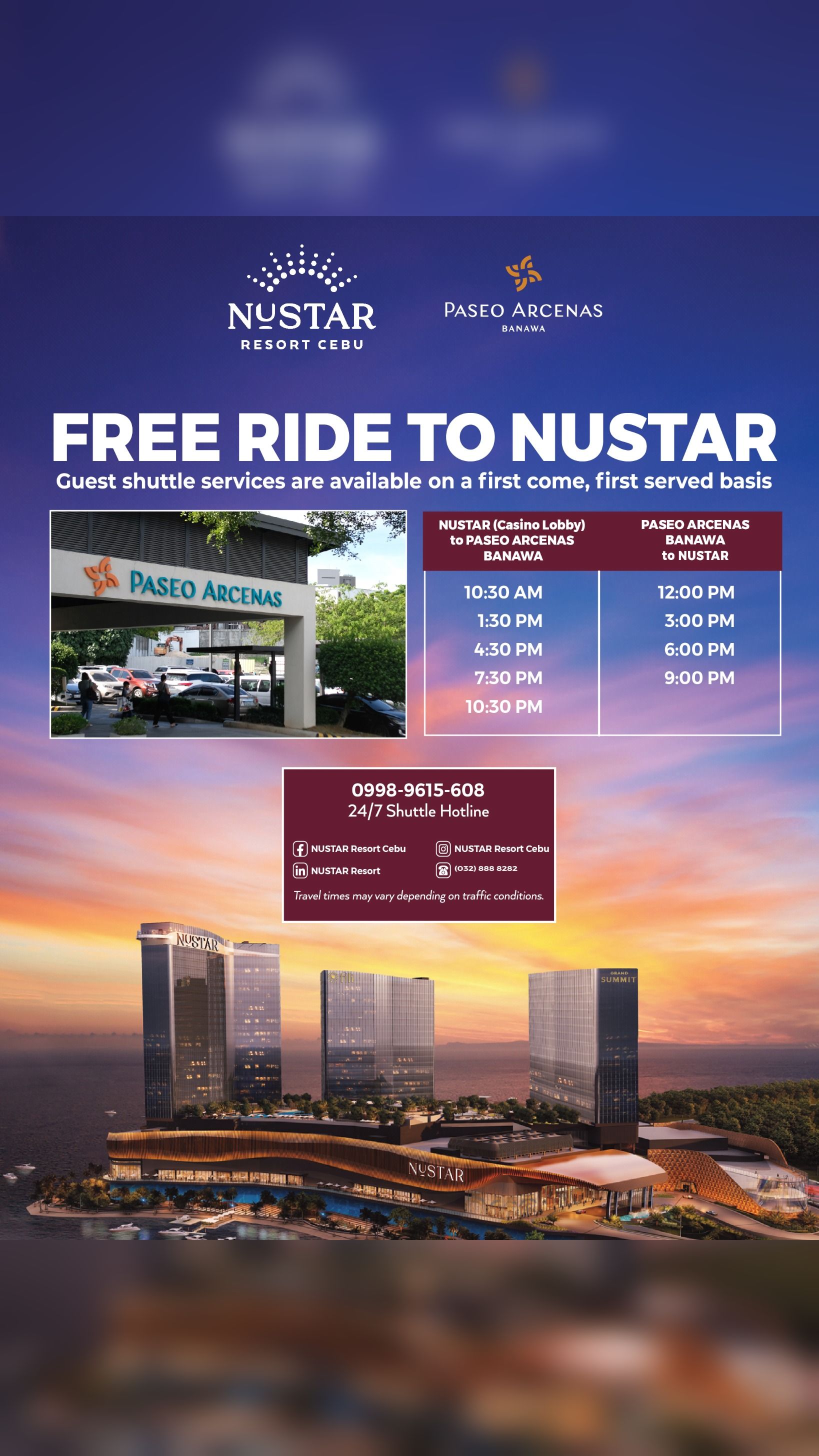 NUSTAR Resort Facebook ad