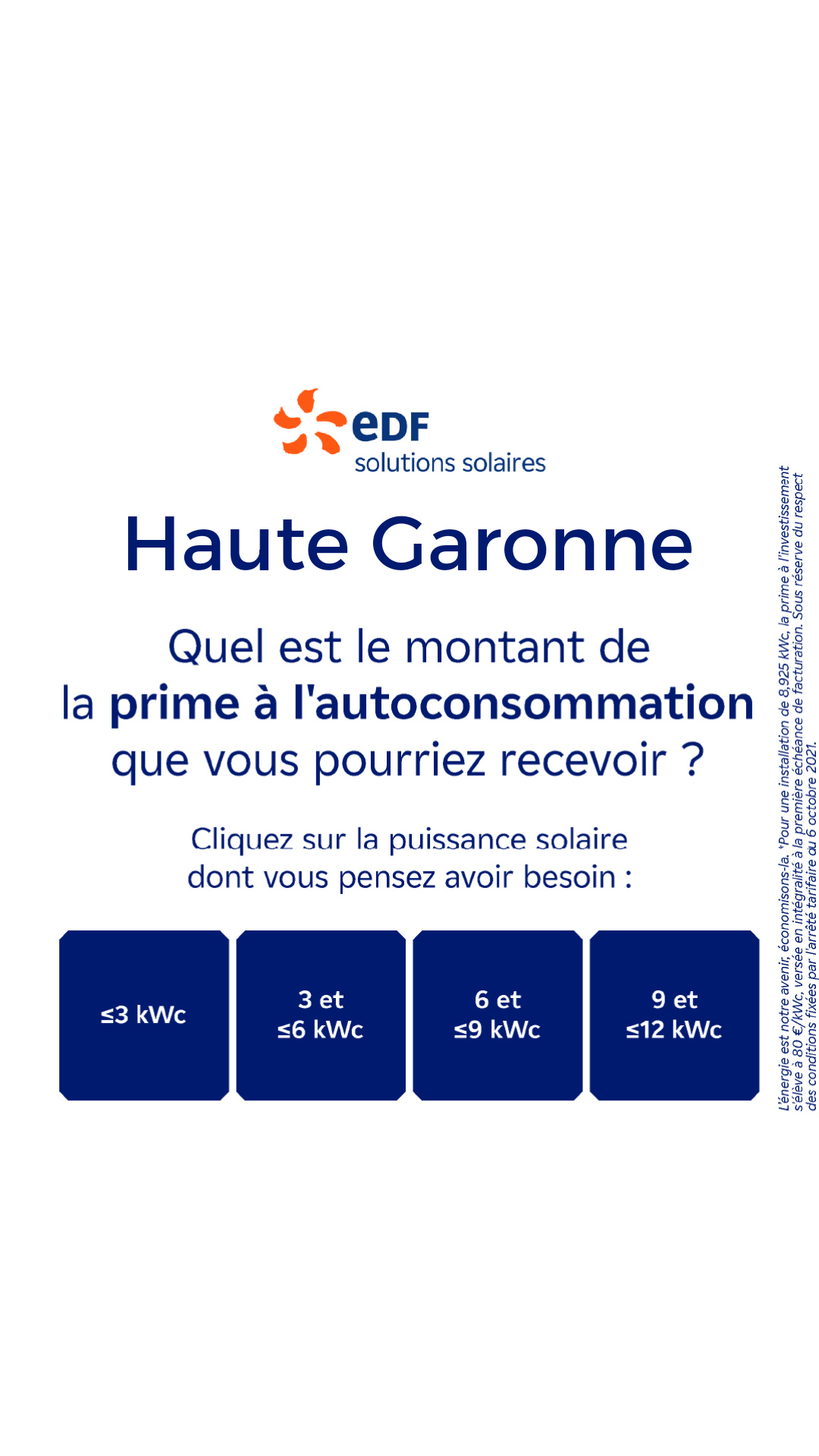 Mes offres EDF solutions solaires Facebook ad