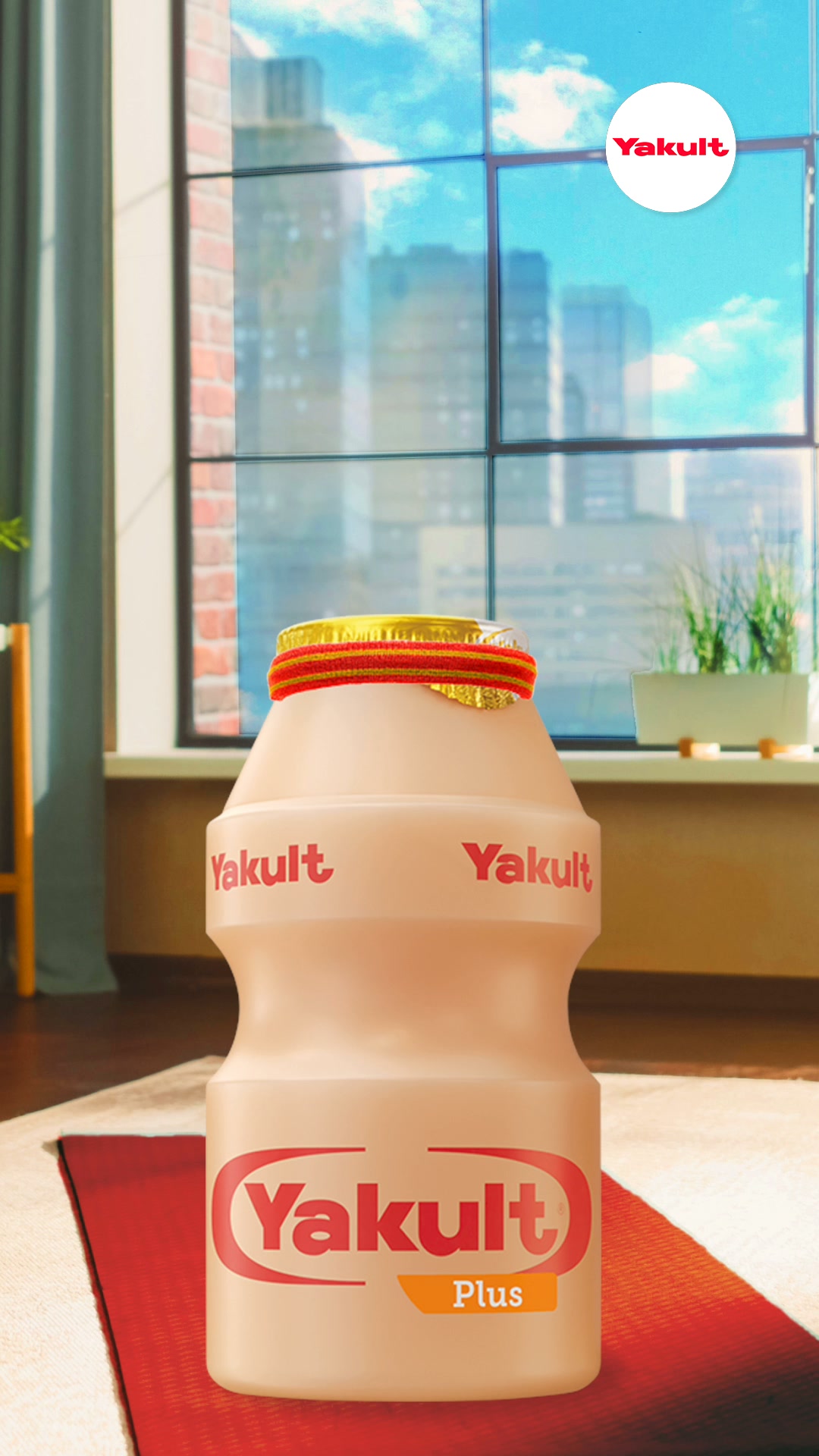 Yakult UK and Ireland Facebook ad: Lift your mood. Support your gut