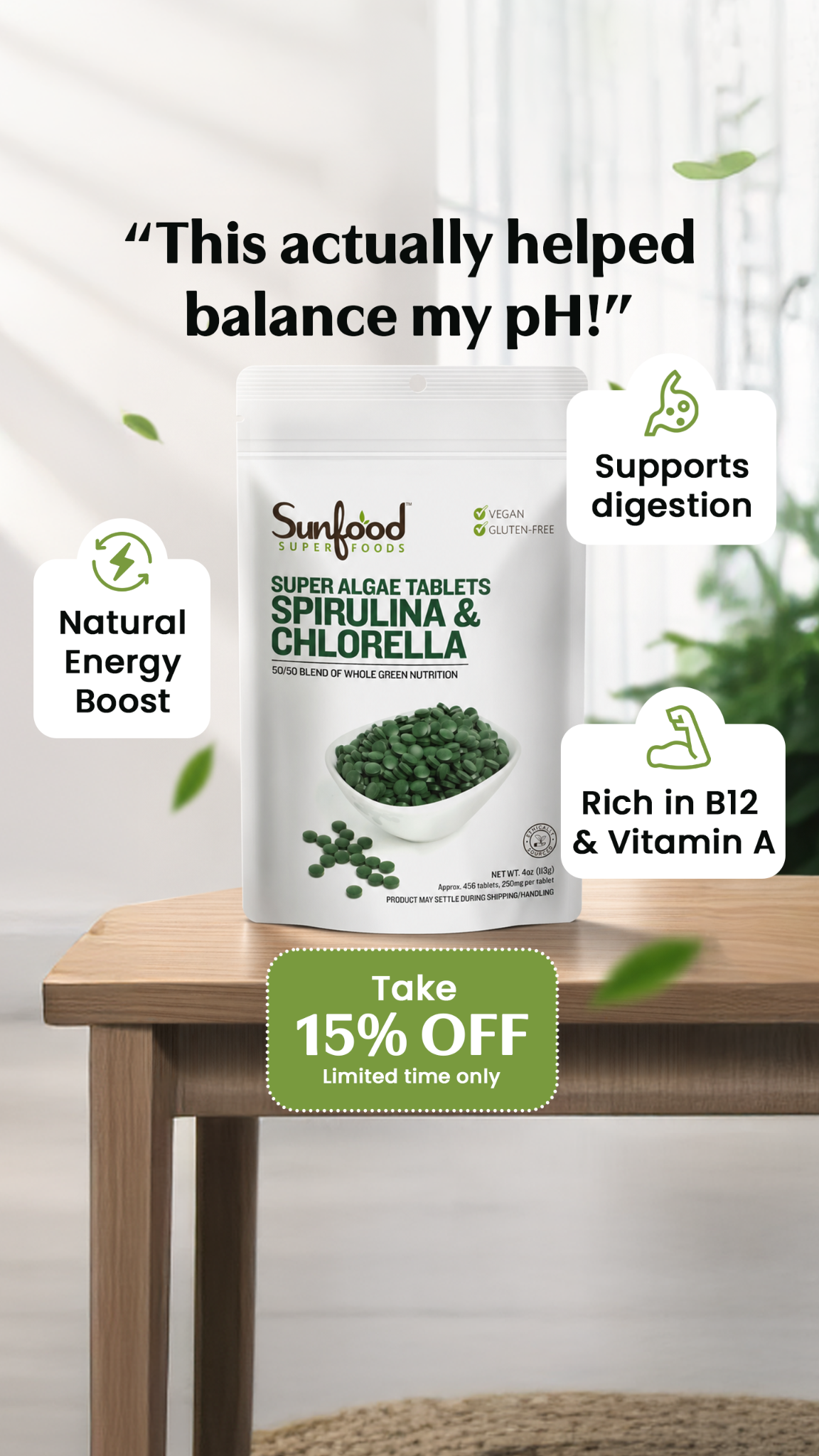 Sunfood Superfoods Facebook ad