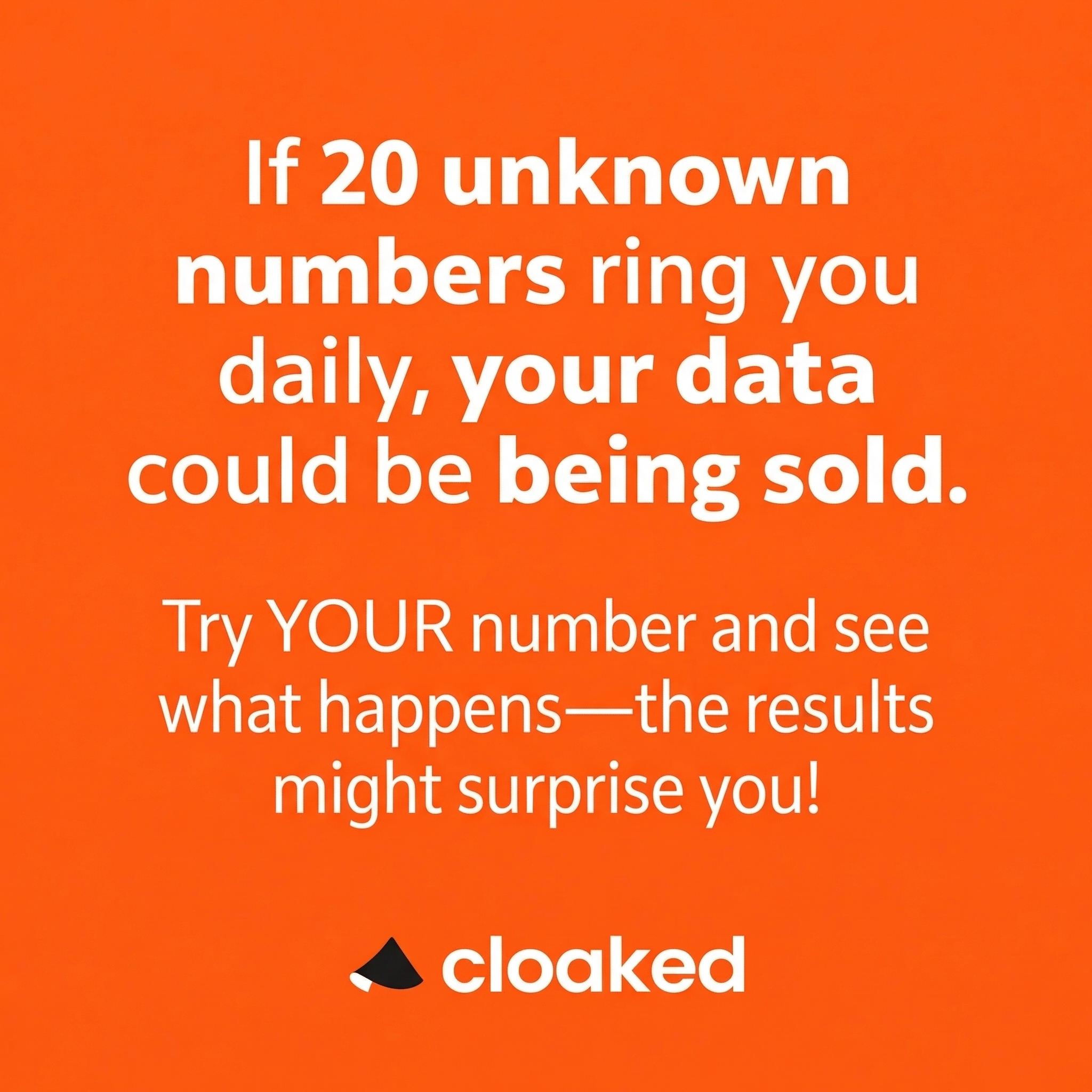 Cloaked Inc. Facebook ad