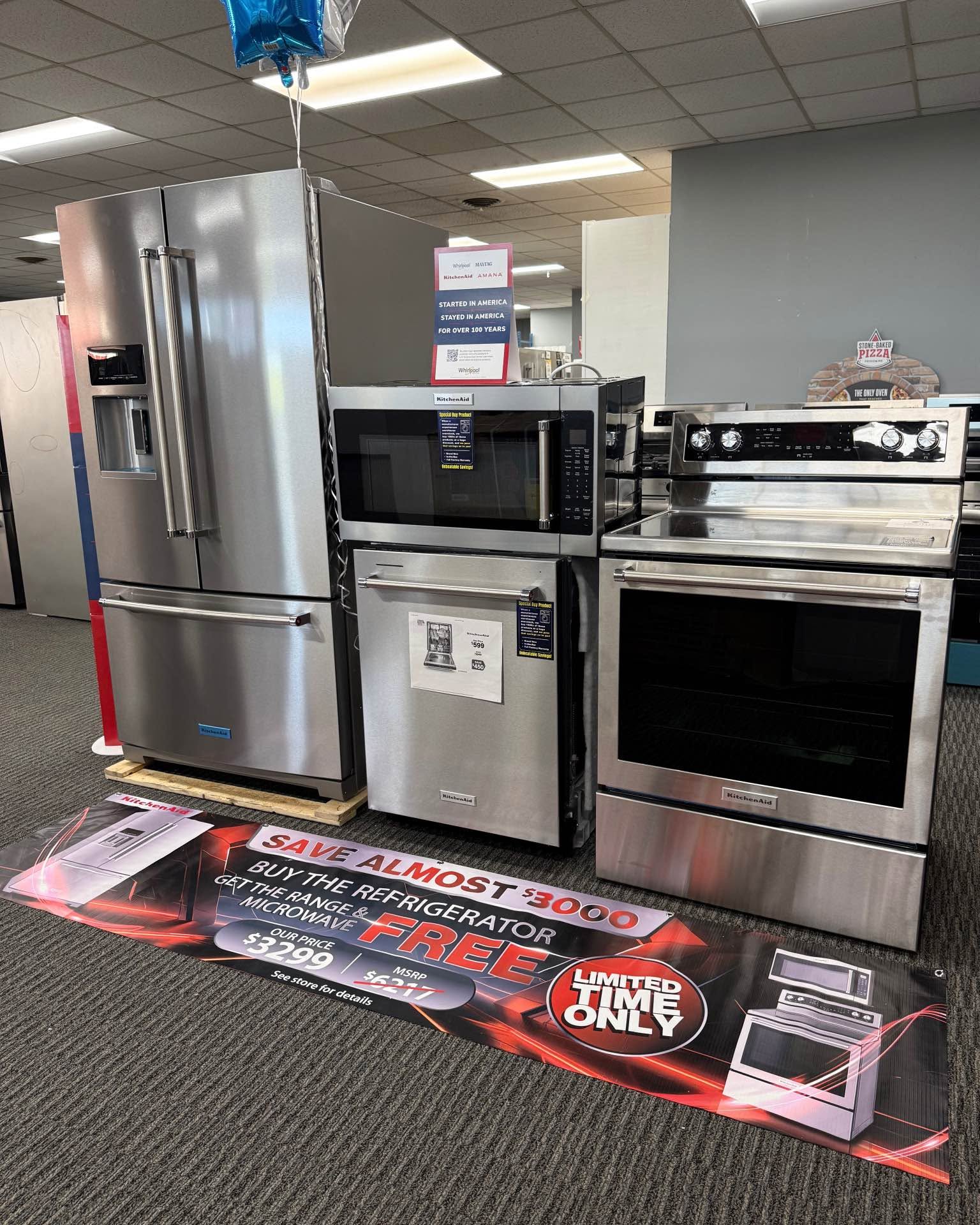 Heidi Conner Facebook ad: Brand new never used KitchenAid refrigerator, range…