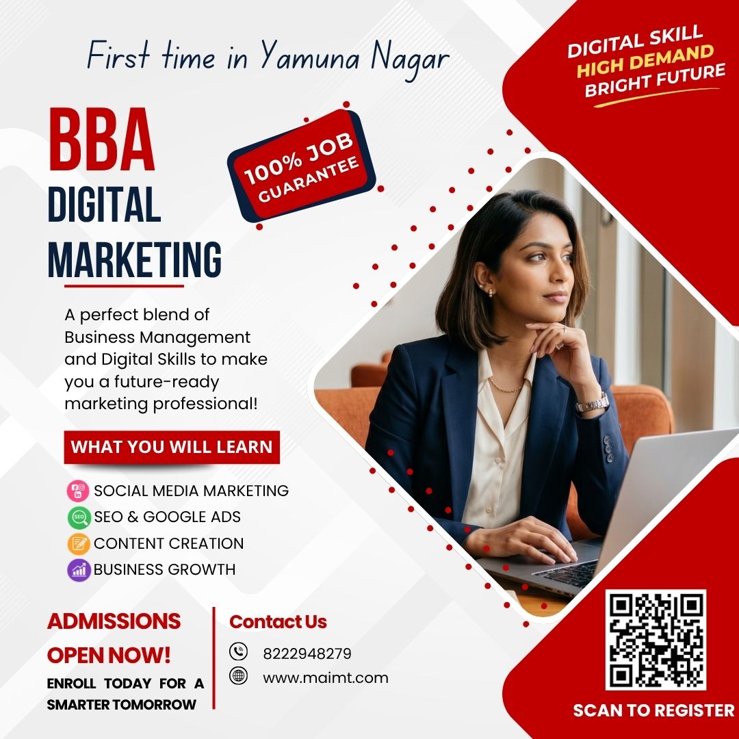 Maharaja Agrasen Institute of Management & Technology, Jagadhri - MAIMT Facebook ad: MAIMT - Best College in Yamunanagar, Haryana | BCA, BBA…