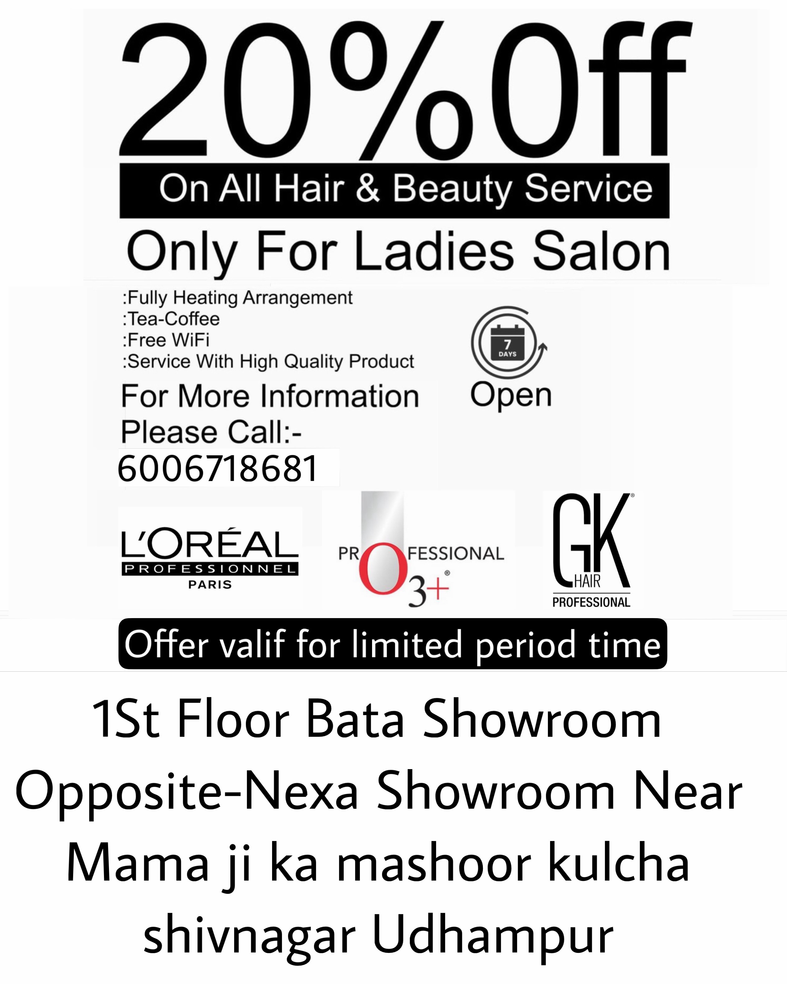 loreasalonudhampur Facebook ad from May 29, 2026