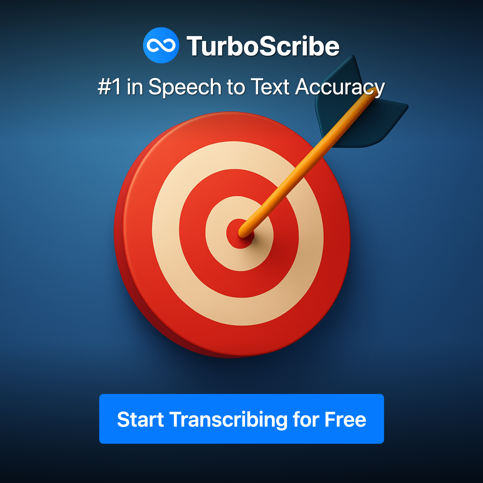TurboScribe Facebook ad: Transcribe Audio and Video to Text