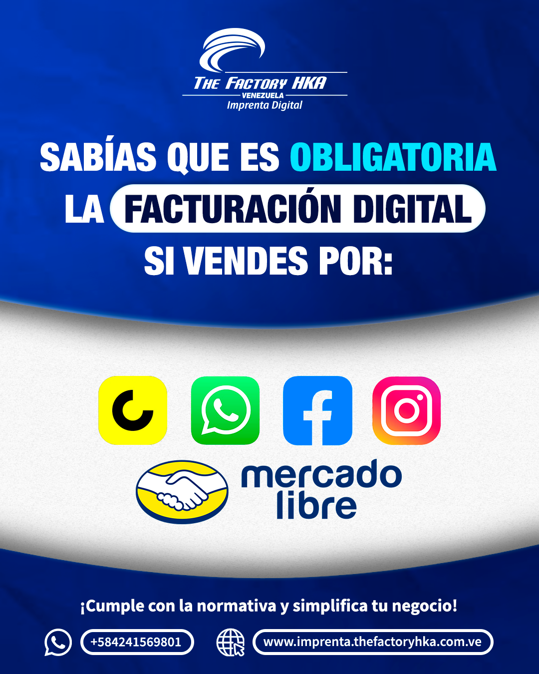 Imprenta Digital The Factory HKA Venezuela Facebook ad from May 19, 2026