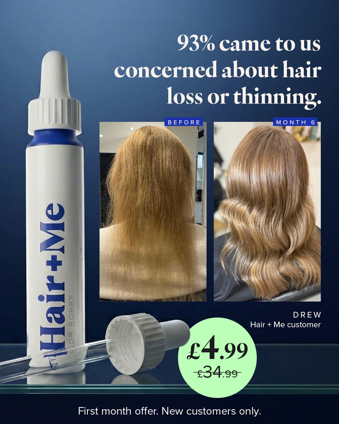Hair + Me Facebook ad