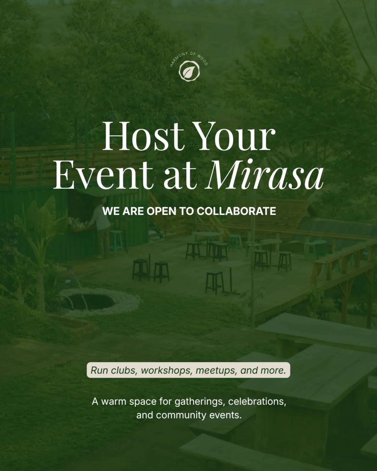 mirasacoffee.space Facebook ad: We are open for collaborations, community events, and…