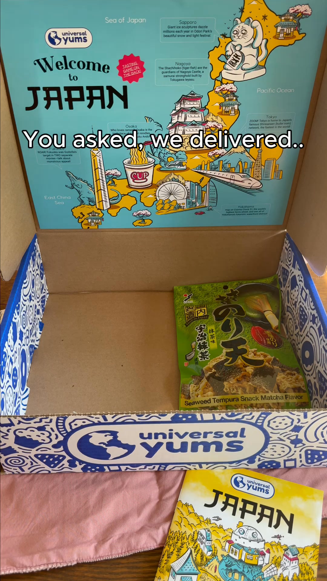 Universal Yums Facebook ad: Snacks from a different country delivered monthly