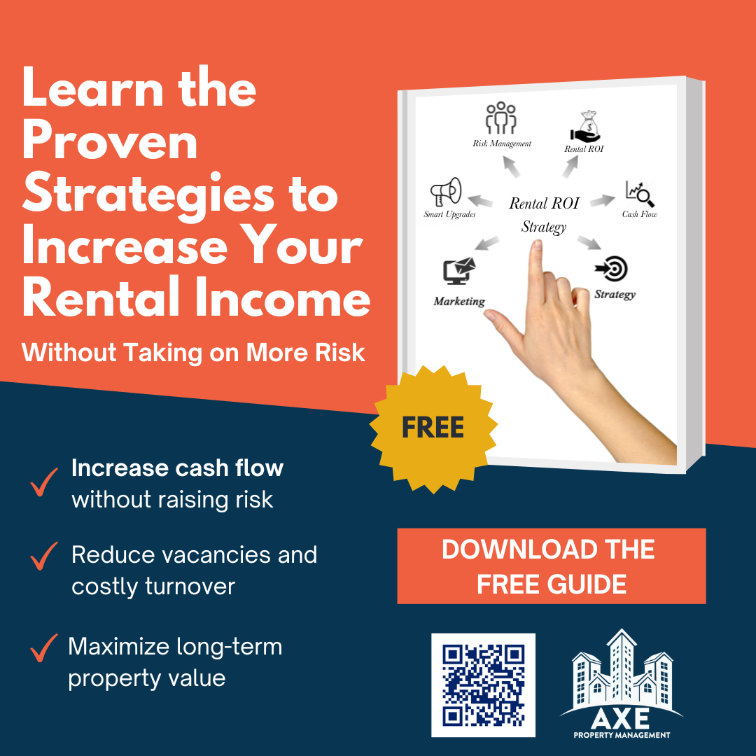 Axe Property Management, Inc. Facebook ad: Learn the Proven Strategies to Increase Your Rental Income