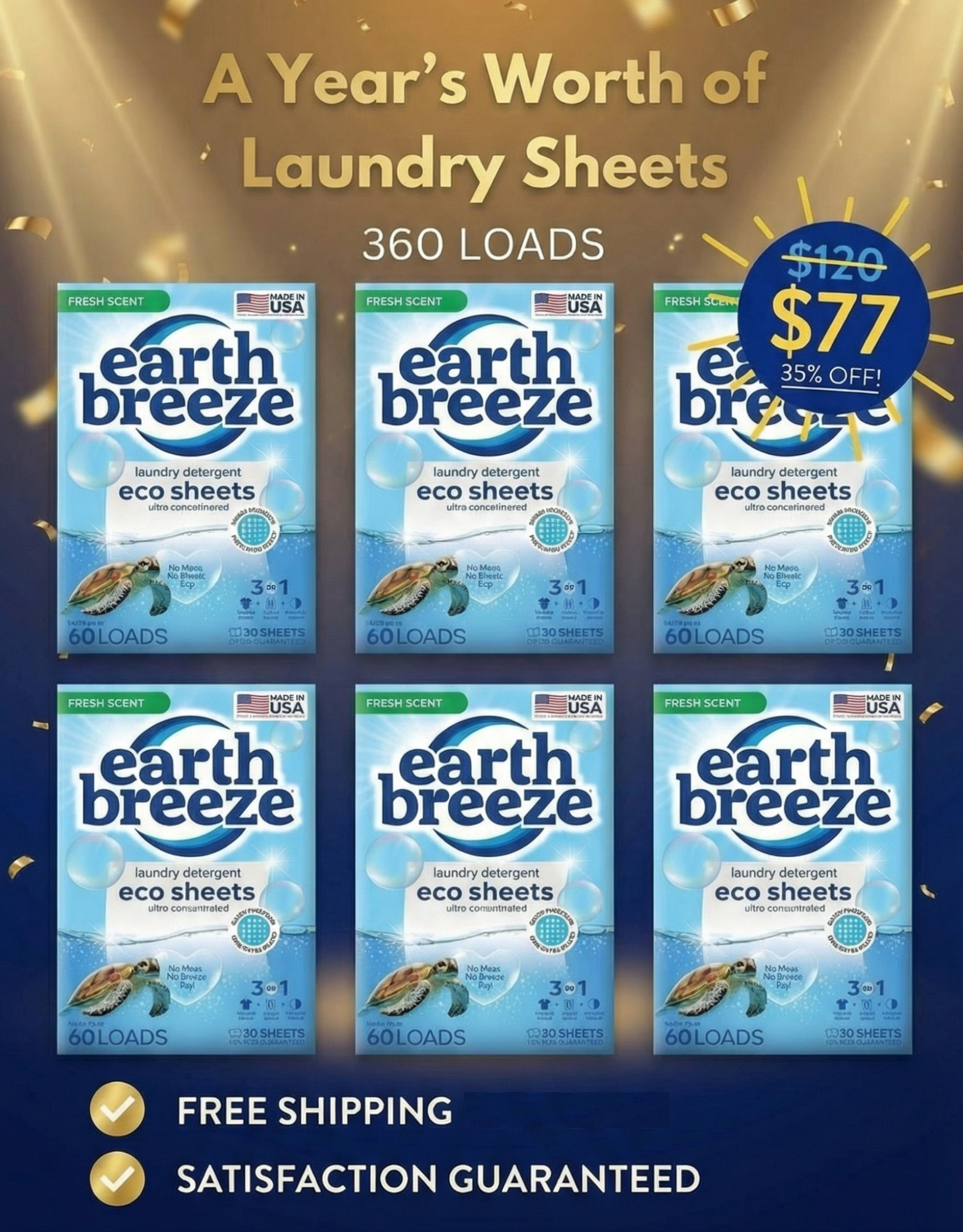 Earth Breeze Facebook ad